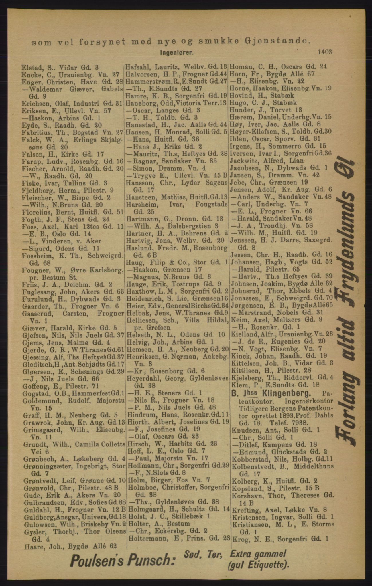 Kristiania/Oslo adressebok, PUBL/-, 1906, p. 1403