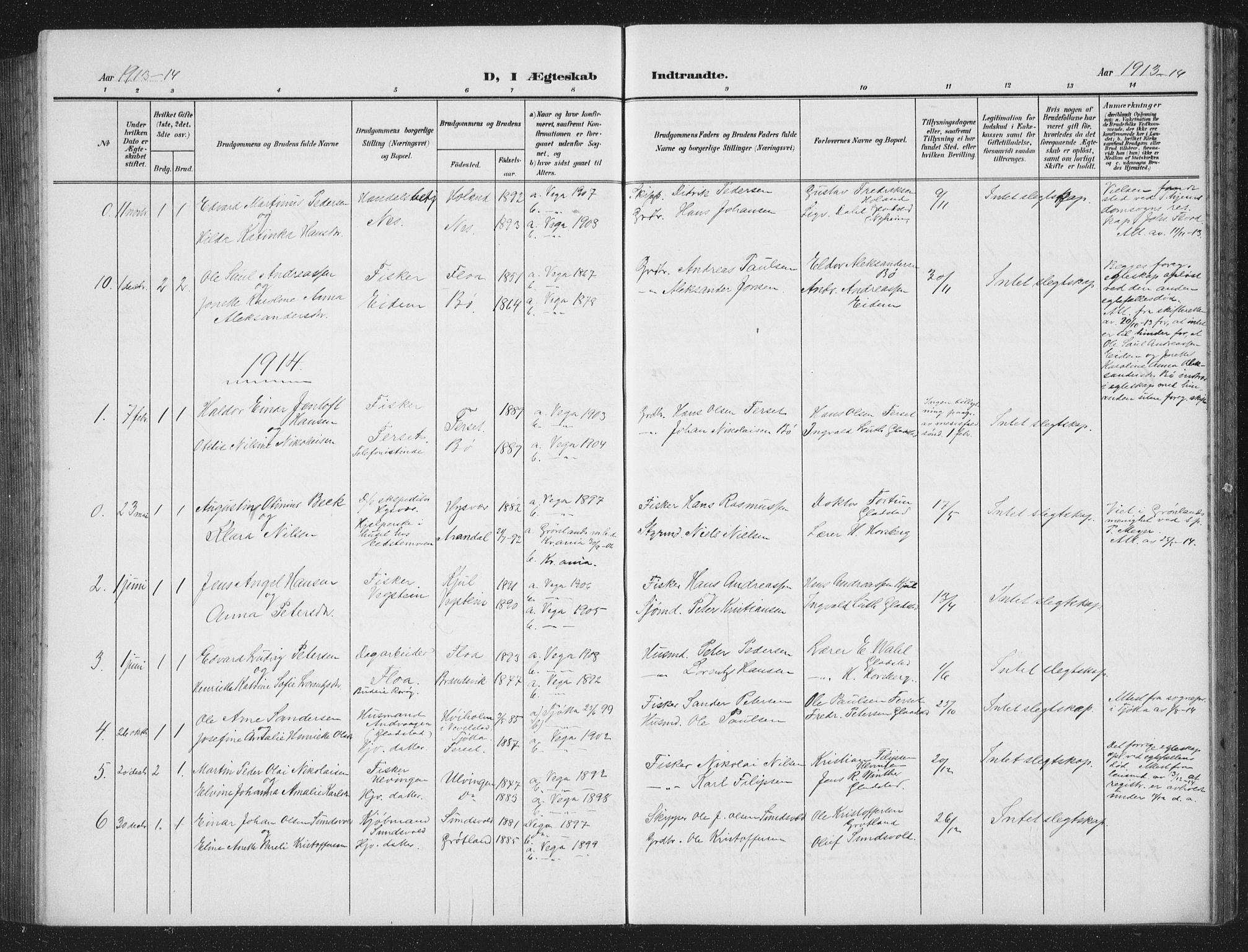 Ministerialprotokoller, klokkerbøker og fødselsregistre - Nordland, AV/SAT-A-1459/816/L0254: Parish register (copy) no. 816C04, 1905-1934