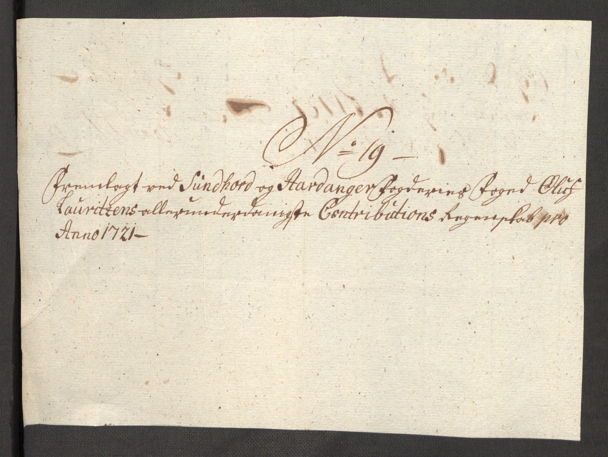 Rentekammeret inntil 1814, Reviderte regnskaper, Fogderegnskap, AV/RA-EA-4092/R48/L3000: Fogderegnskap Sunnhordland og Hardanger, 1721, p. 144