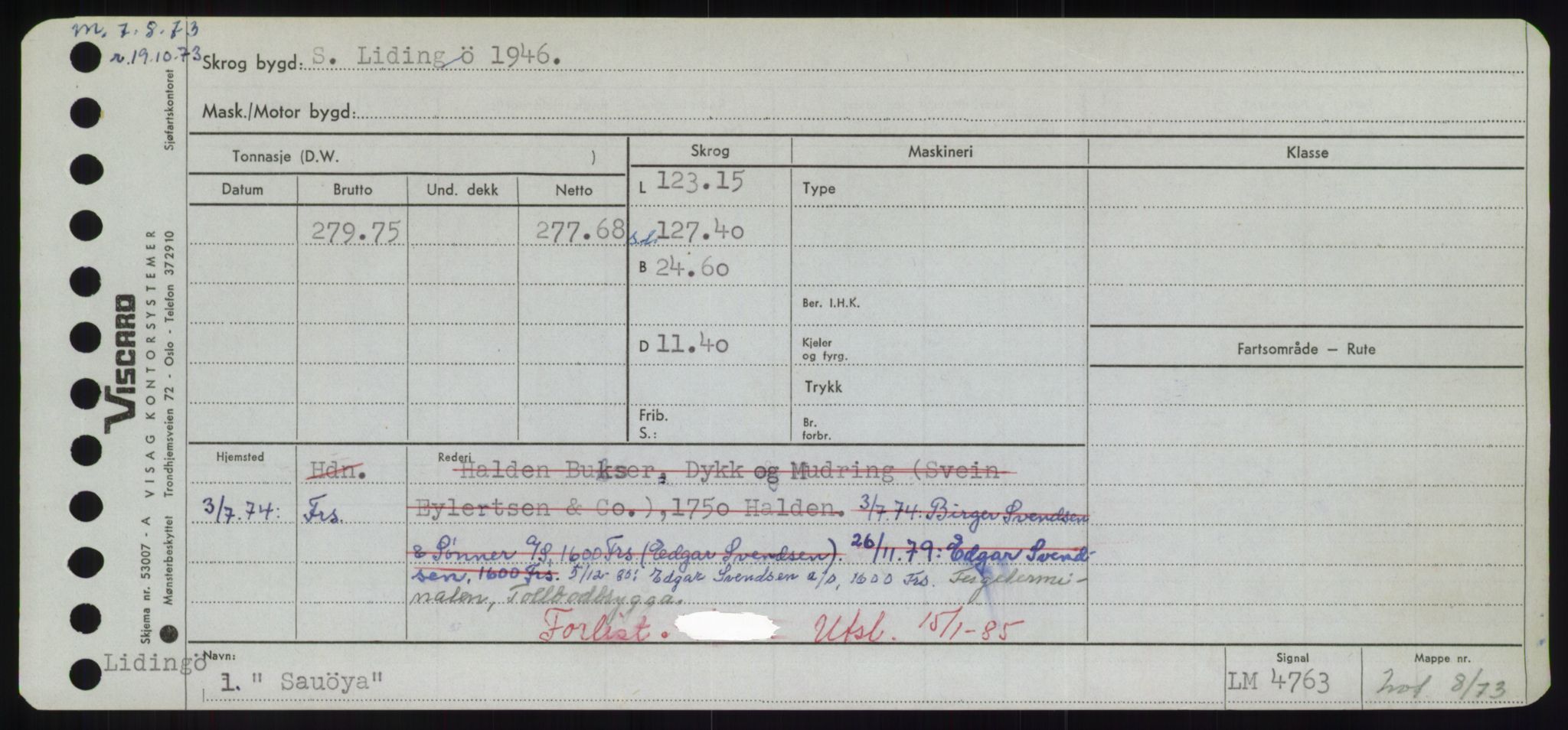 Sjøfartsdirektoratet med forløpere, Skipsmålingen, RA/S-1627/H/Hd/L0032: Fartøy, San-Seve, p. 225