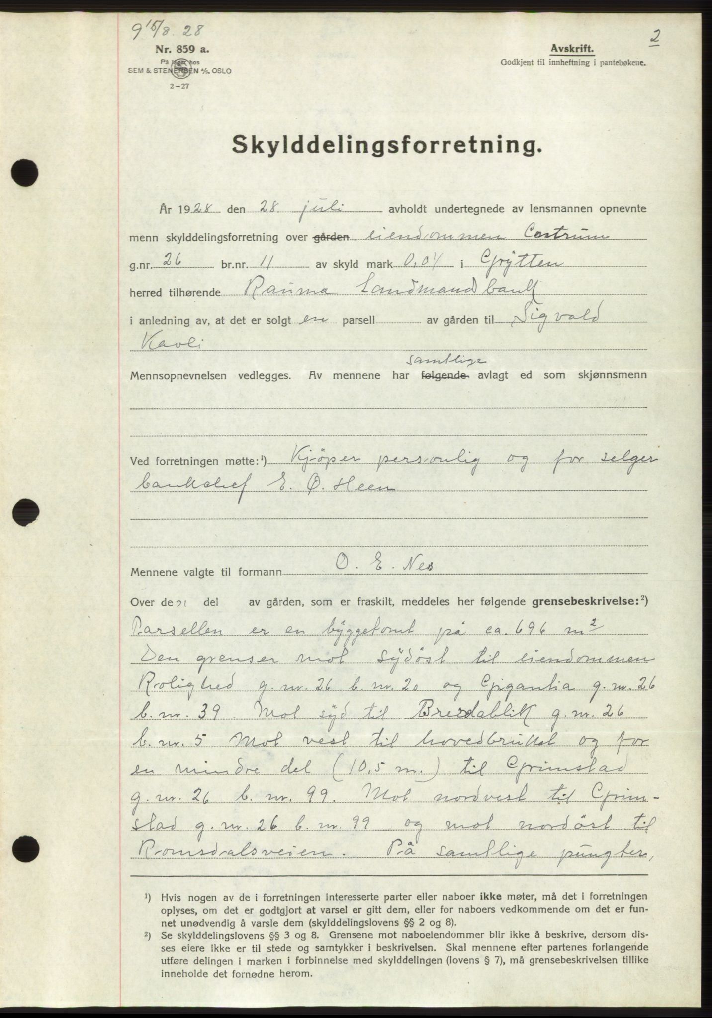 Romsdal sorenskriveri, AV/SAT-A-4149/1/2/2C/L0055: Mortgage book no. 49, 1928-1929, Deed date: 15.08.1928