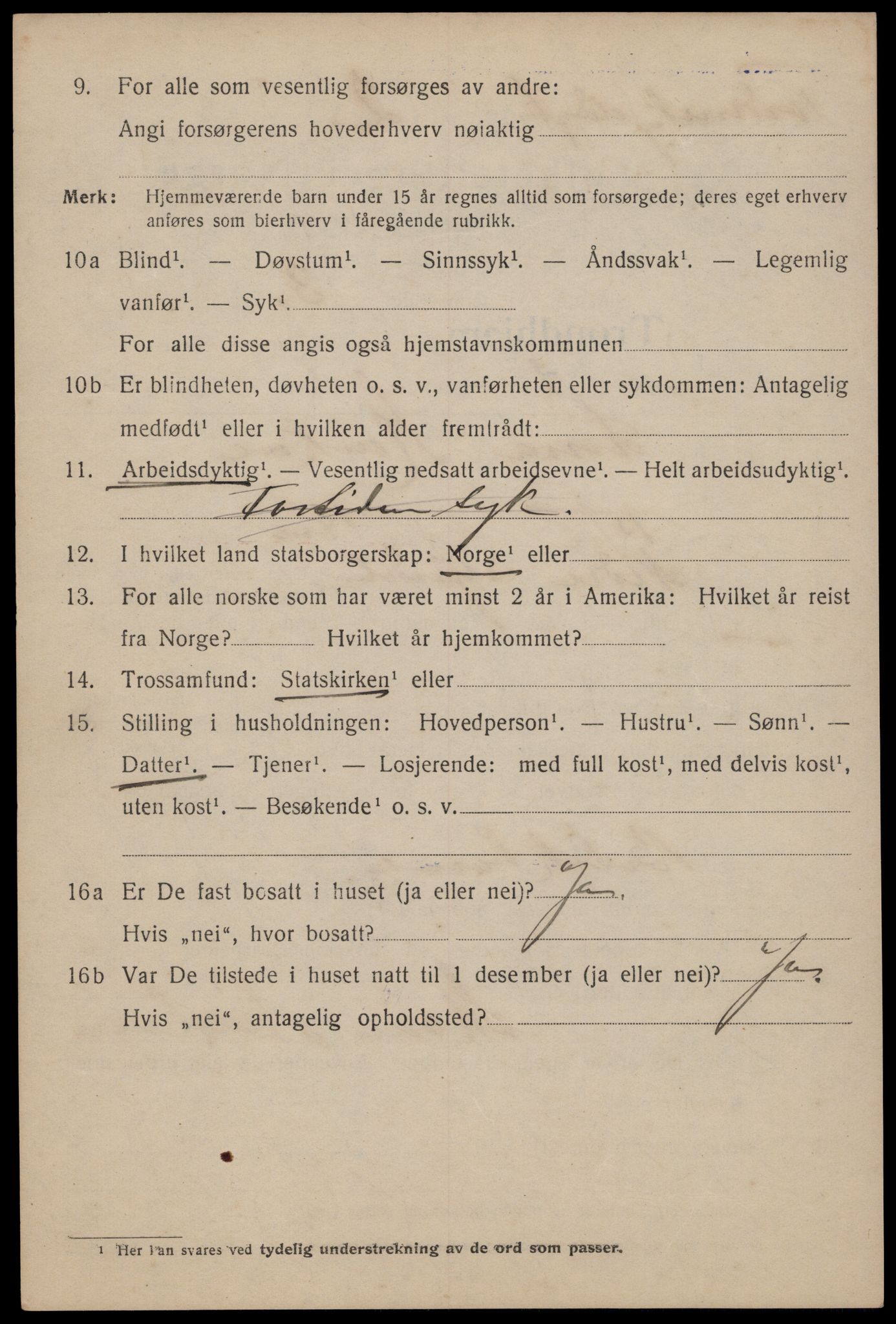 SAT, 1920 census for Trondheim, 1920, p. 59523