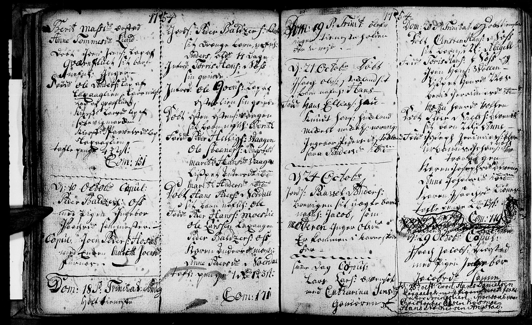 Ministerialprotokoller, klokkerbøker og fødselsregistre - Nordland, AV/SAT-A-1459/852/L0734: Parish register (official) no. 852A04, 1747-1767