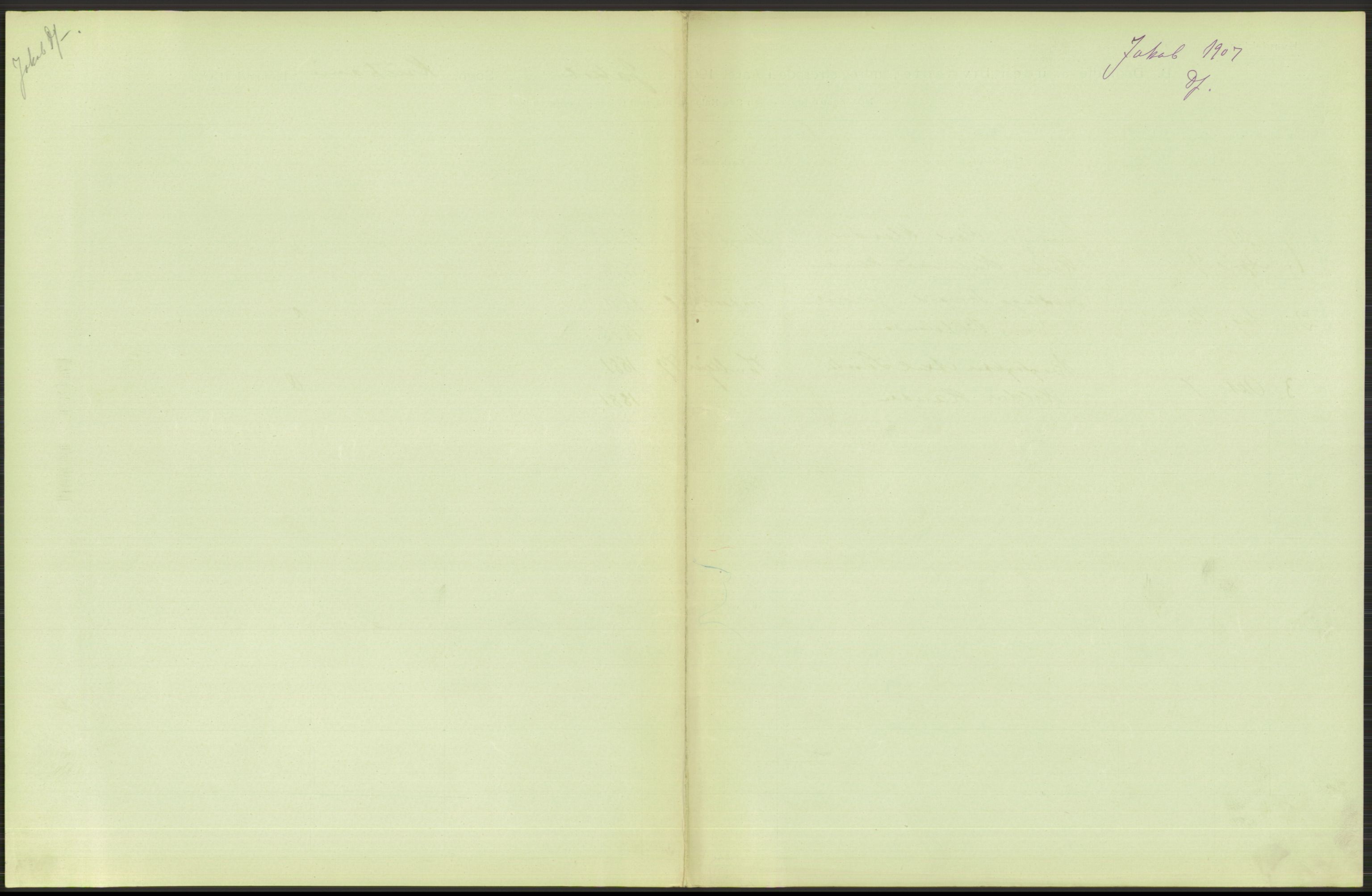 Statistisk sentralbyrå, Sosiodemografiske emner, Befolkning, AV/RA-S-2228/D/Df/Dfa/Dfae/L0010: Kristiania: Døde, dødfødte, 1907, p. 161