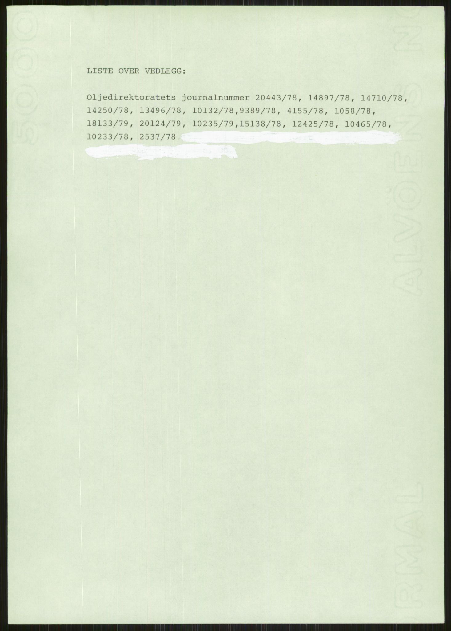 Justisdepartementet, Granskningskommisjonen ved Alexander Kielland-ulykken 27.3.1980, RA/S-1165/D/L0010: E CFEM (E20-E35 av 35)/G Oljedirektoratet (Doku.liste + G1-G3, G6-G8 av 8), 1980-1981, p. 650