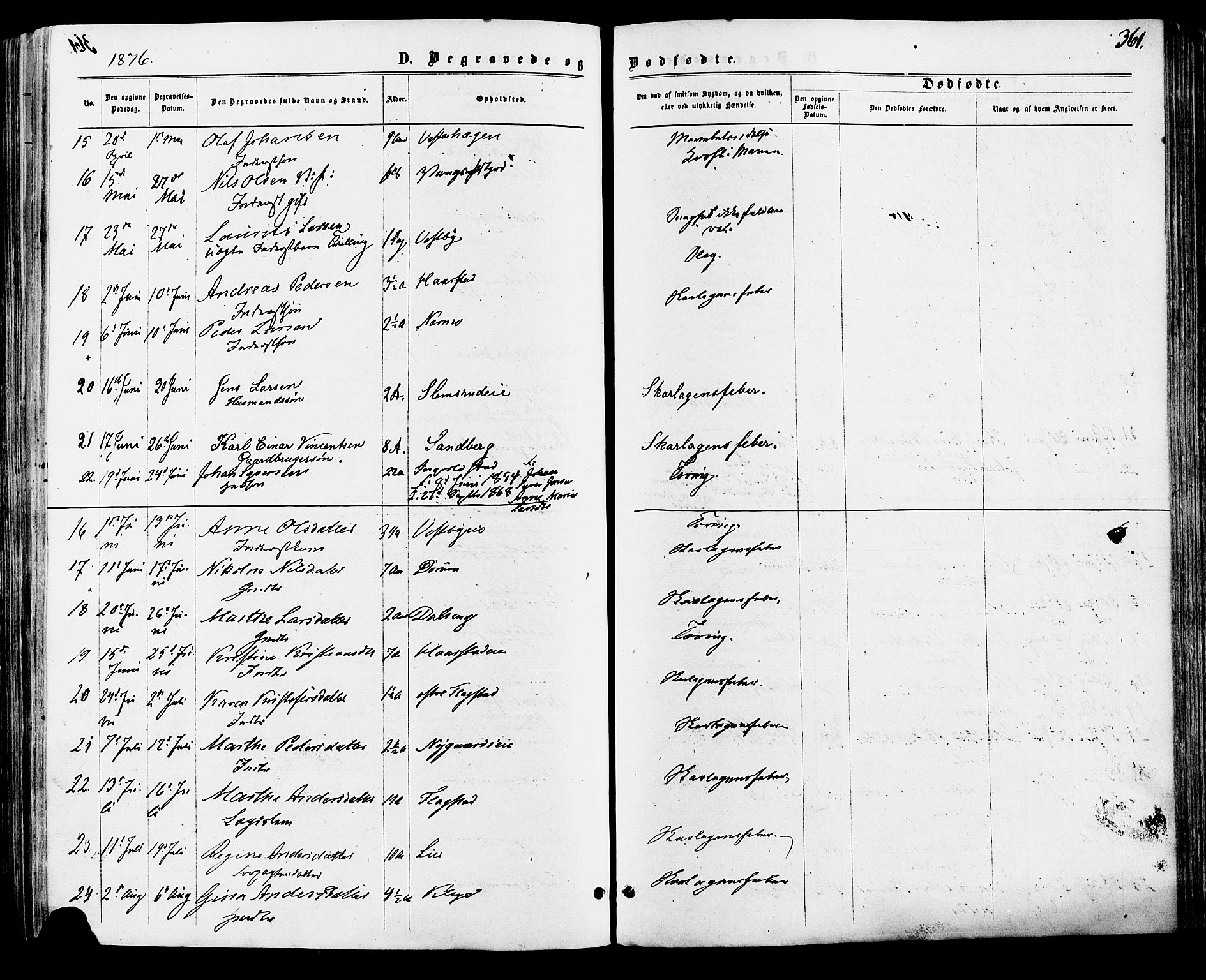 Vang prestekontor, Hedmark, AV/SAH-PREST-008/H/Ha/Haa/L0015: Parish register (official) no. 15, 1871-1885, p. 361