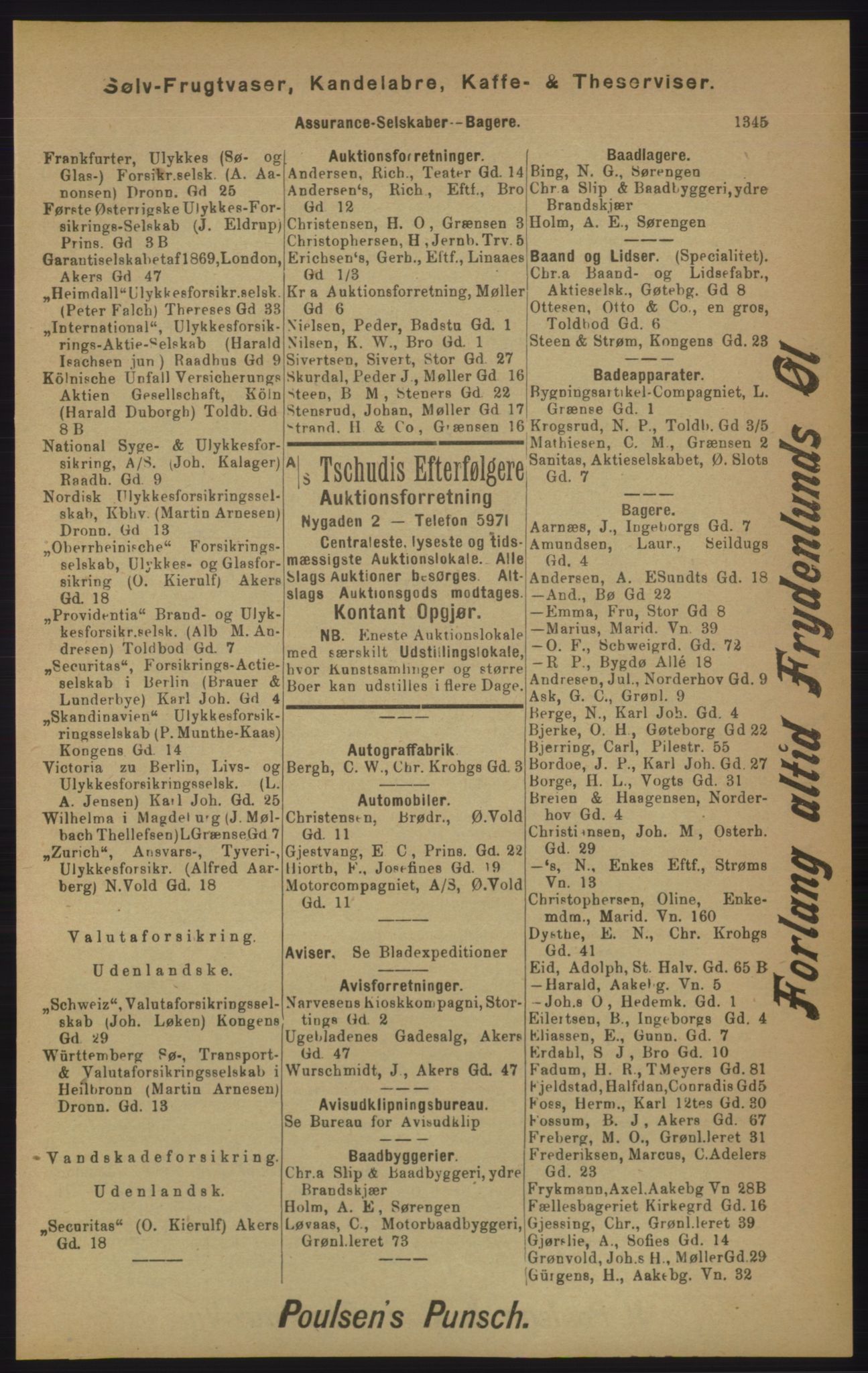 Kristiania/Oslo adressebok, PUBL/-, 1905, p. 1345