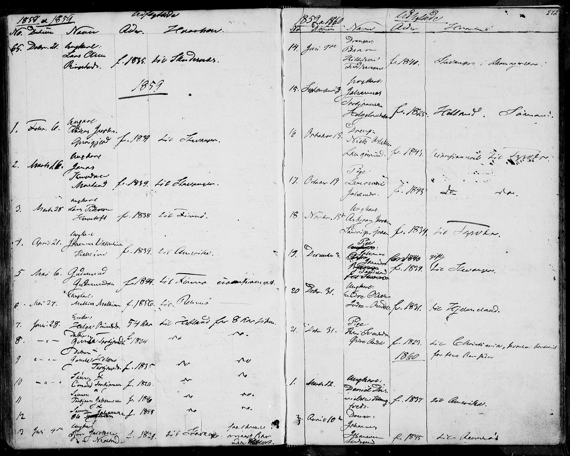 Nedstrand sokneprestkontor, SAST/A-101841/01/IV: Parish register (official) no. A 8, 1839-1860, p. 272