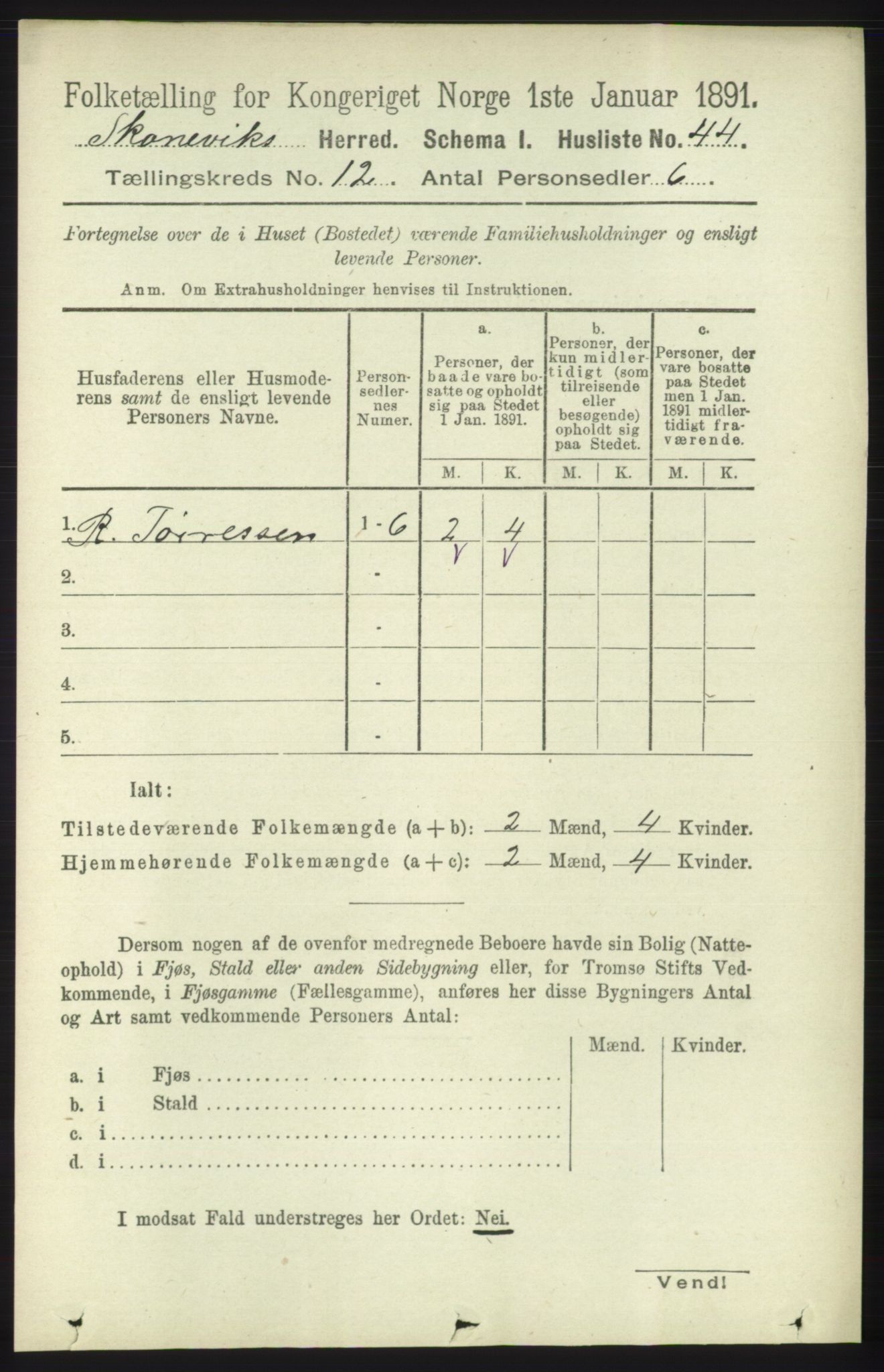 RA, 1891 census for 1212 Skånevik, 1891, p. 3753