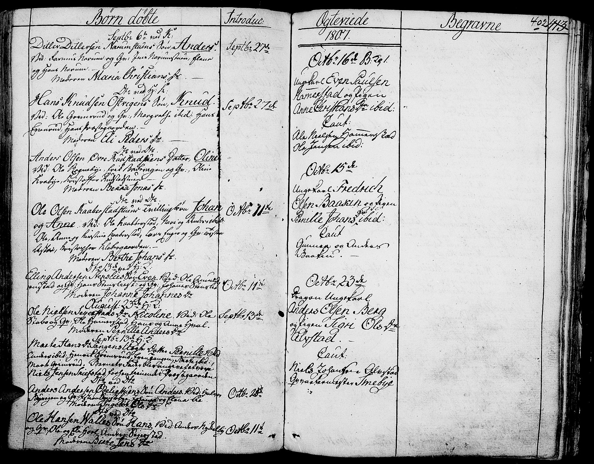 Toten prestekontor, AV/SAH-PREST-102/H/Ha/Haa/L0007: Parish register (official) no. 7, 1794-1809, p. 402