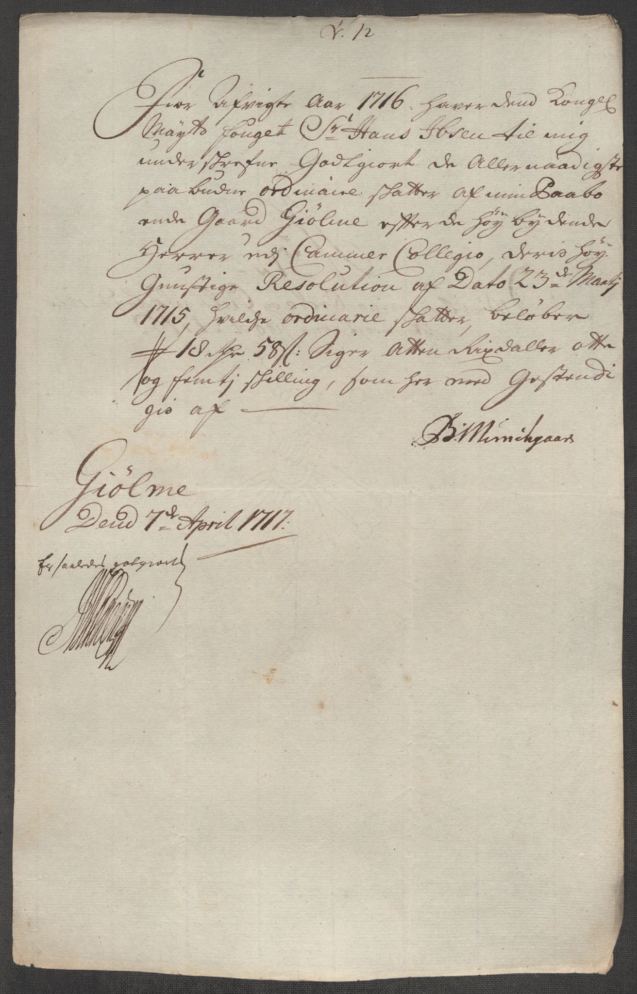 Rentekammeret inntil 1814, Reviderte regnskaper, Fogderegnskap, AV/RA-EA-4092/R60/L3968: Fogderegnskap Orkdal og Gauldal, 1716, p. 174