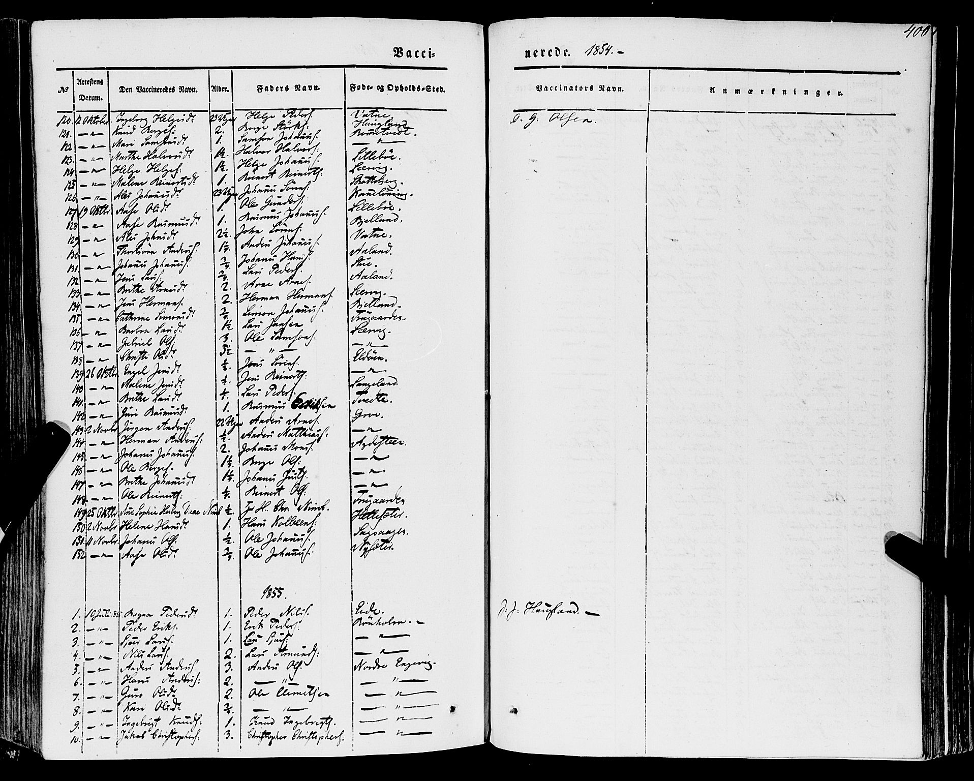 Stord sokneprestembete, SAB/A-78201/H/Haa: Parish register (official) no. A 7, 1841-1861, p. 400