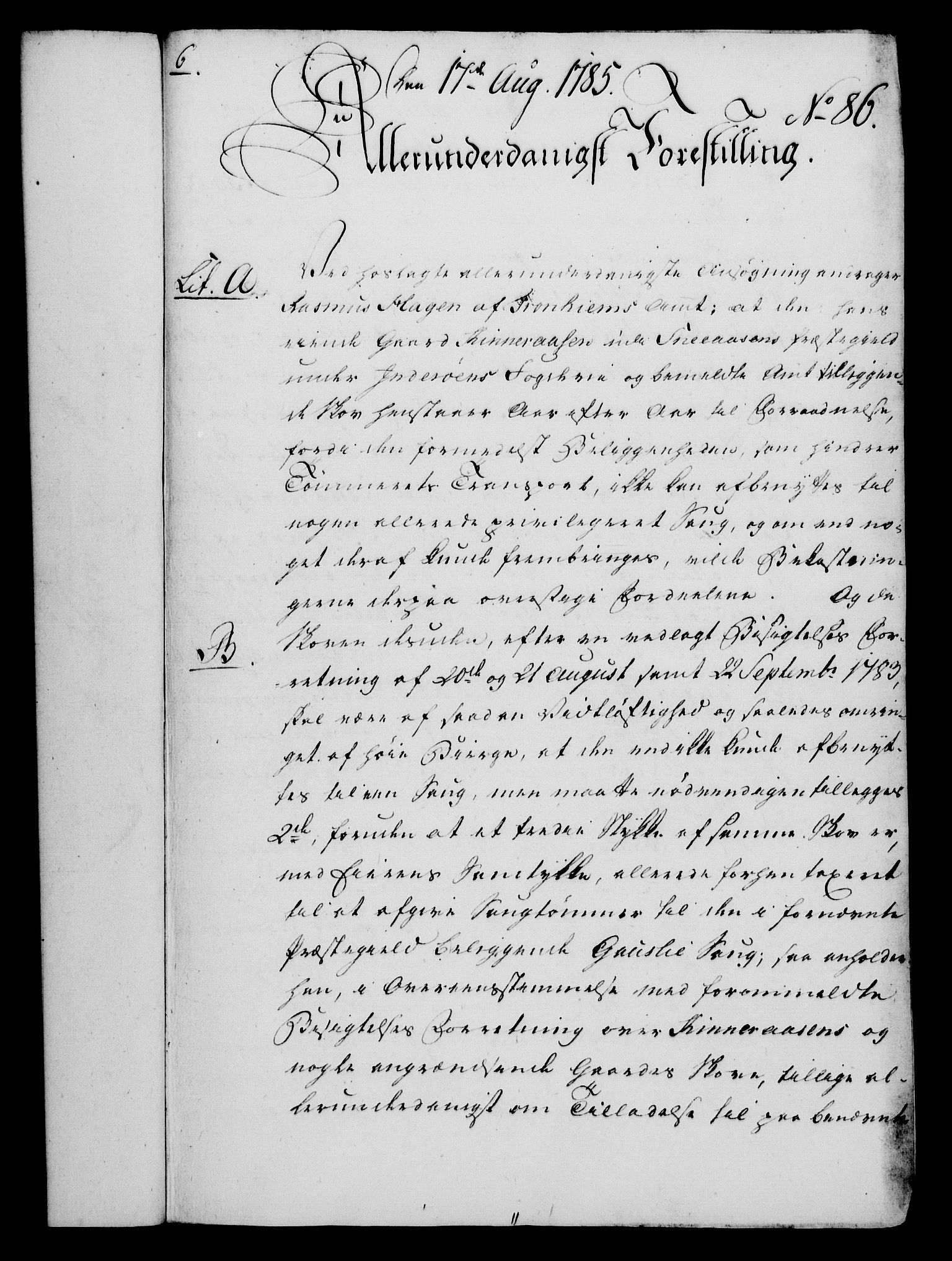Rentekammeret, Kammerkanselliet, RA/EA-3111/G/Gf/Gfa/L0067: Norsk relasjons- og resolusjonsprotokoll (merket RK 52.67), 1785, p. 728