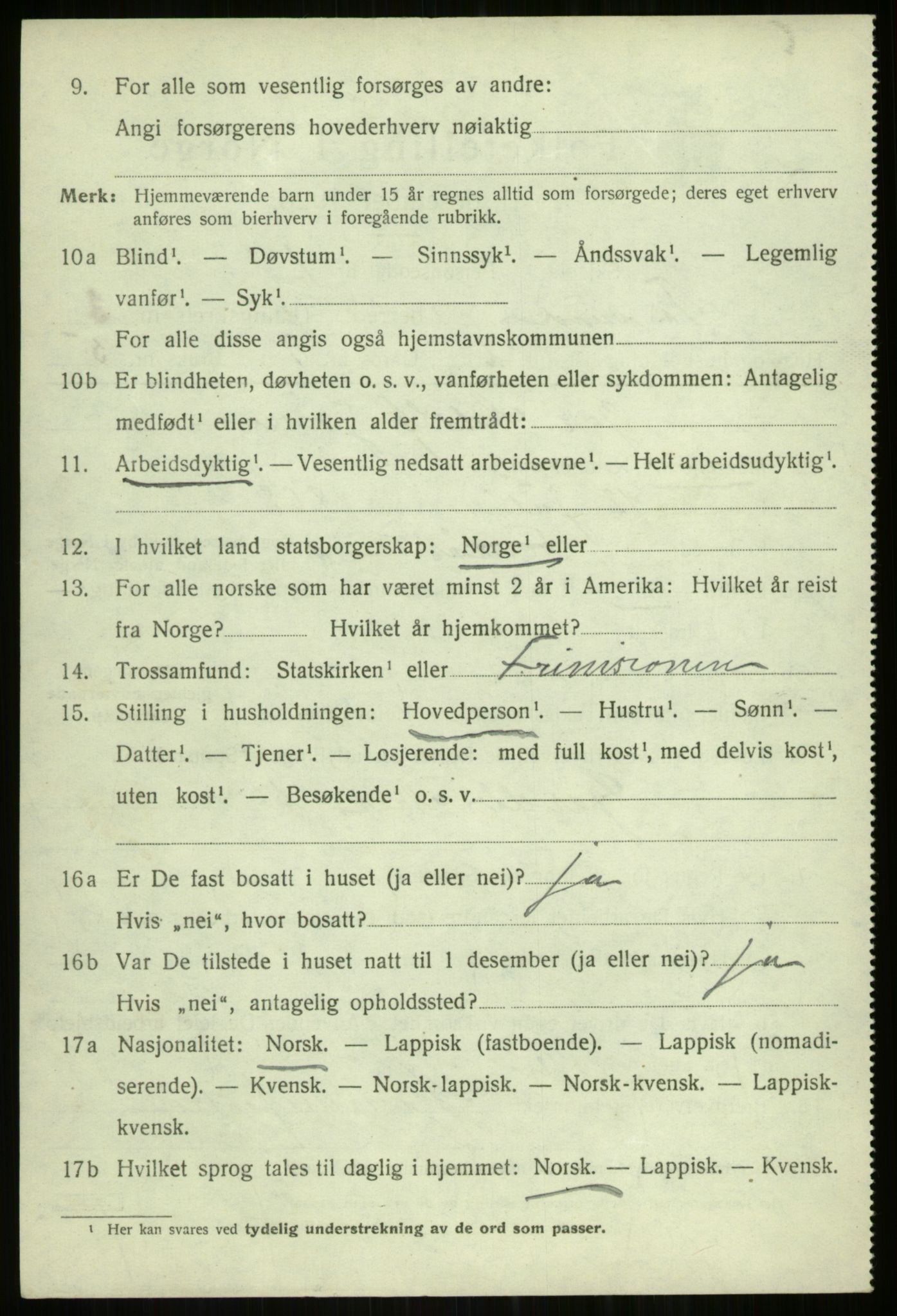 SATØ, 1920 census for Tromsøysund, 1920, p. 2689