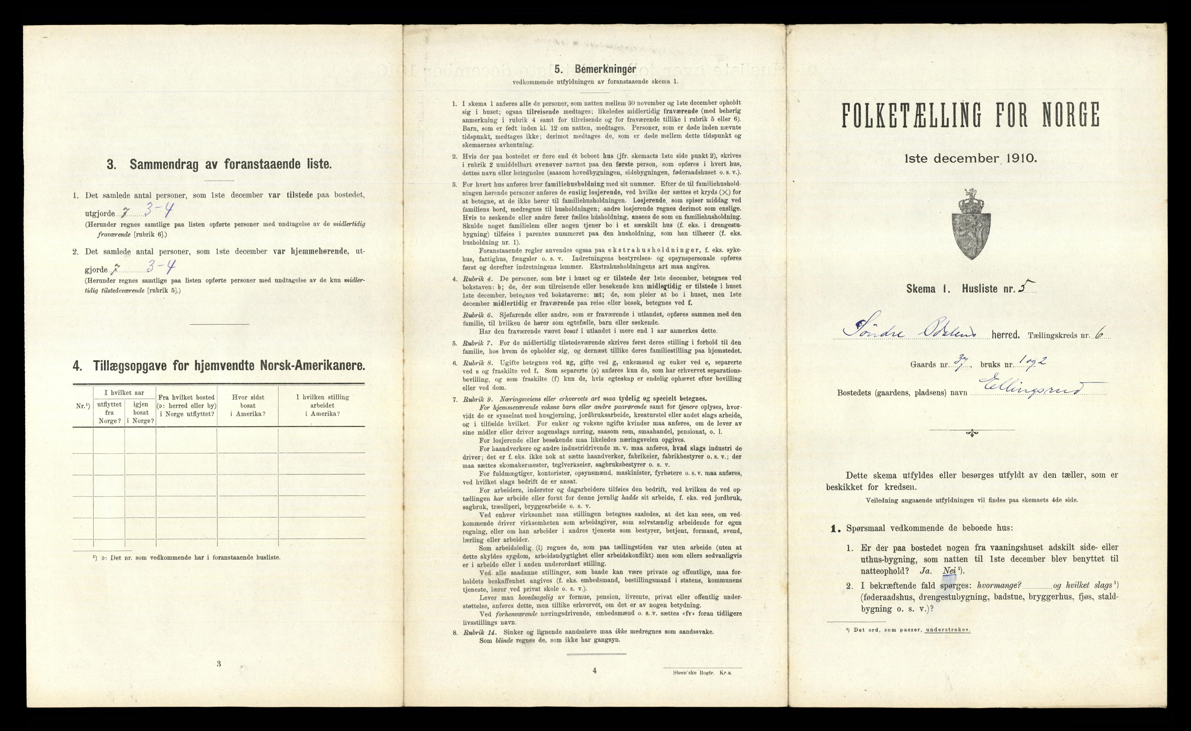 RA, 1910 census for Sør-Odal, 1910, p. 932