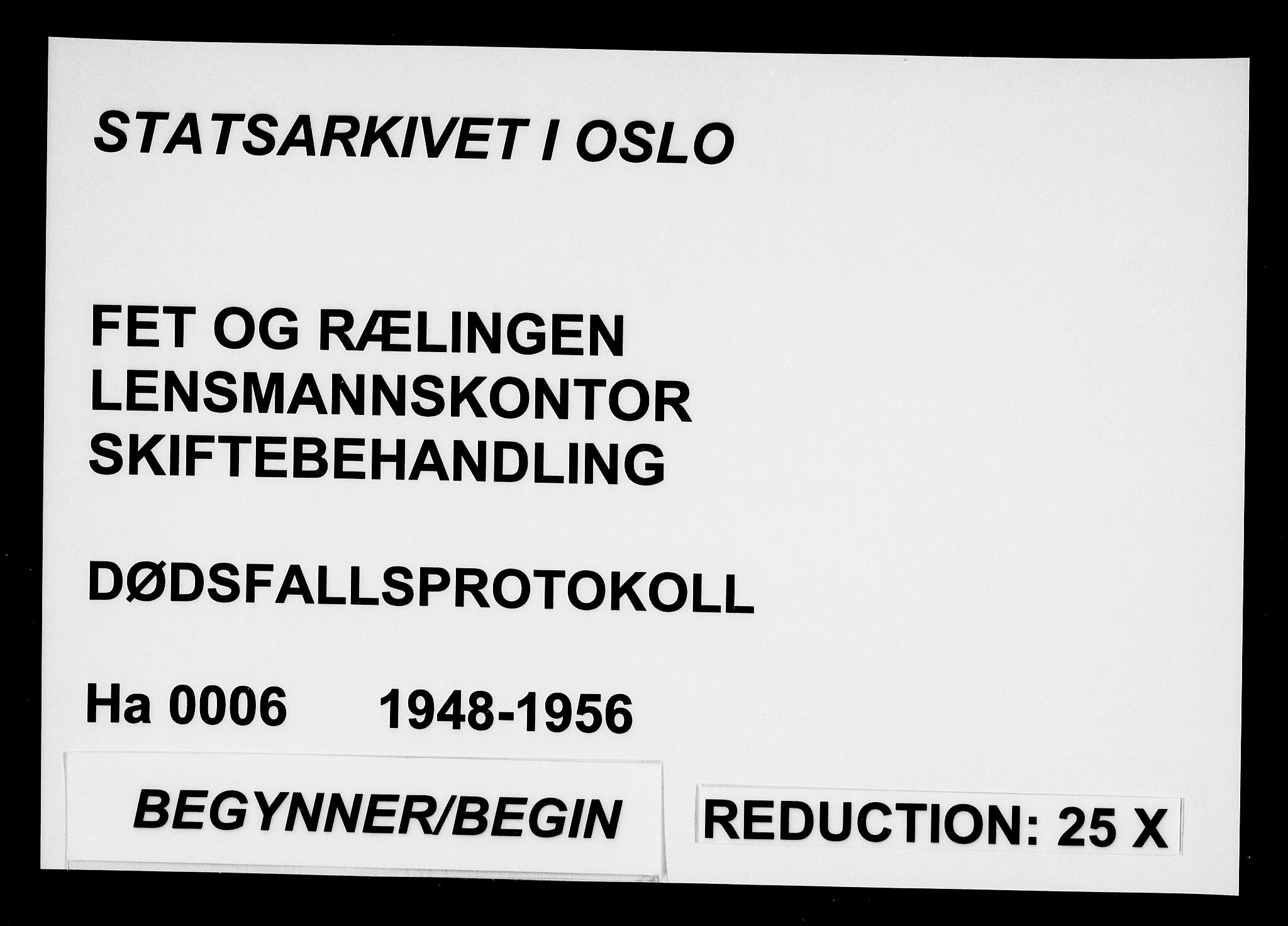 Fet og Rælingen lensmannskontor, AV/SAO-A-10769/H/Ha/L0006: Dødsfallsprotokoll, 1948-1956