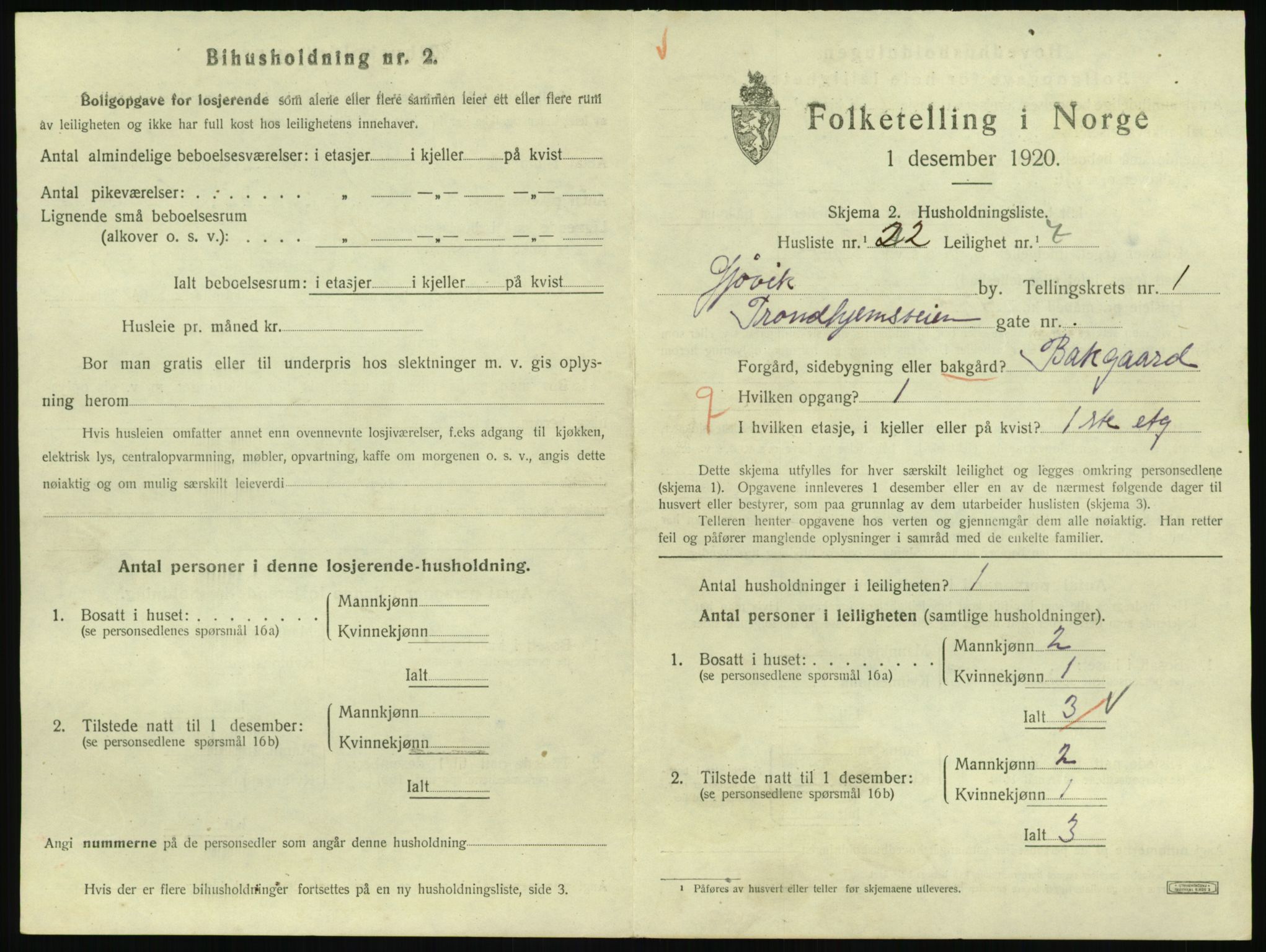 SAH, 1920 census for Gjøvik, 1920, p. 804