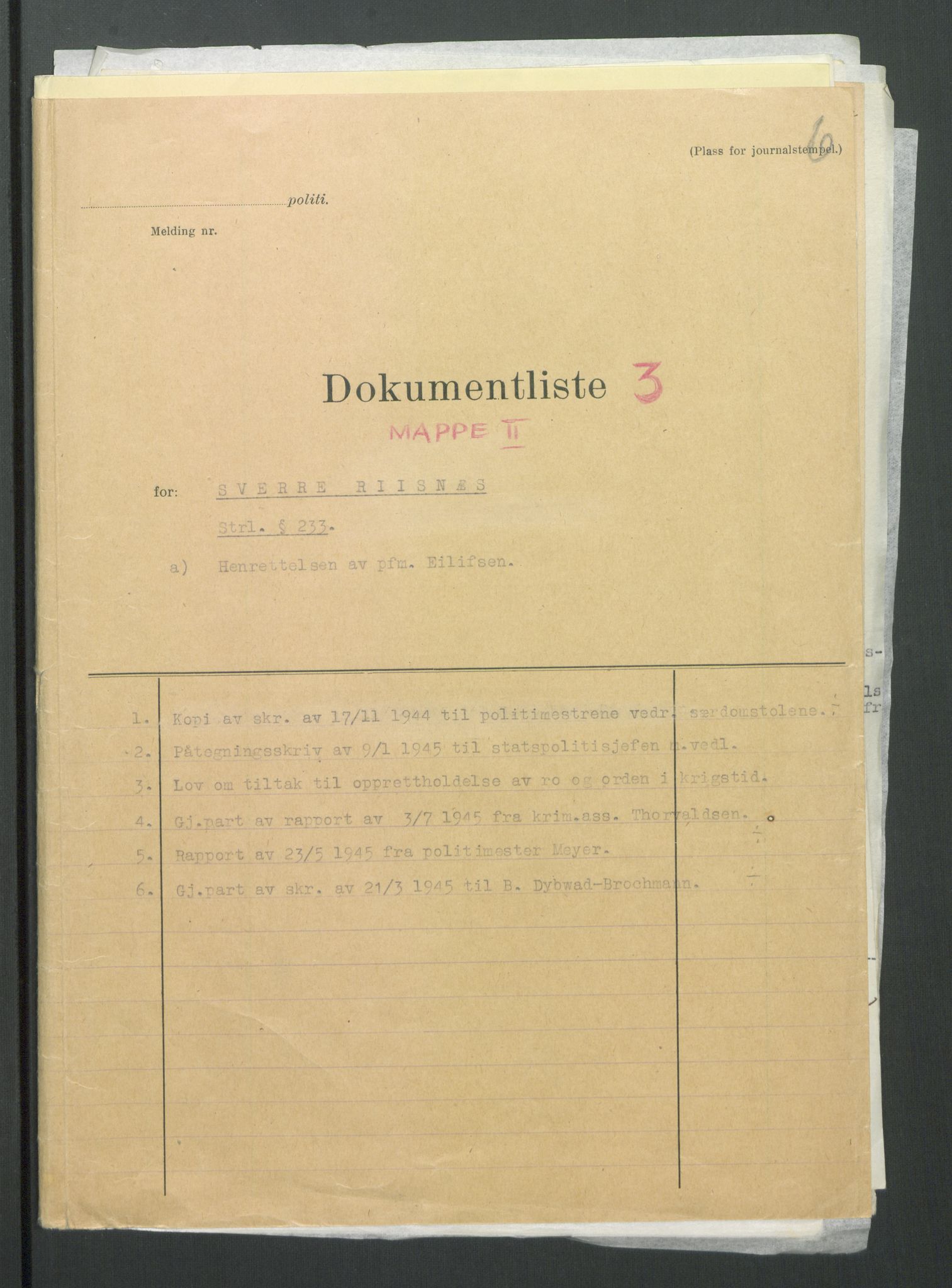 Landssvikarkivet, Oslo politikammer, RA/S-3138-01/D/Di/L0001: Anr. 1559, 1945-1947, p. 737