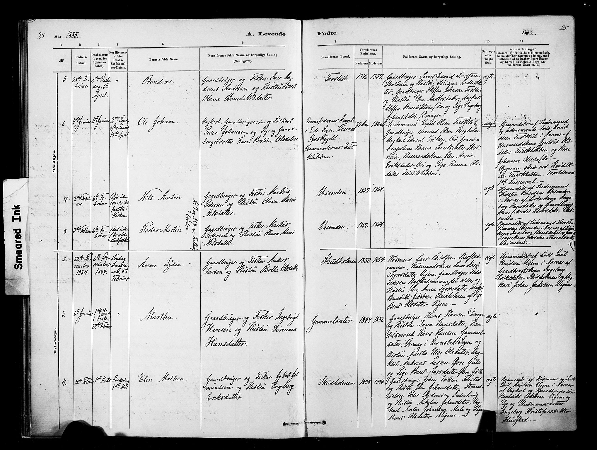 Ministerialprotokoller, klokkerbøker og fødselsregistre - Møre og Romsdal, AV/SAT-A-1454/567/L0778: Parish register (official) no. 567A01, 1881-1903, p. 25