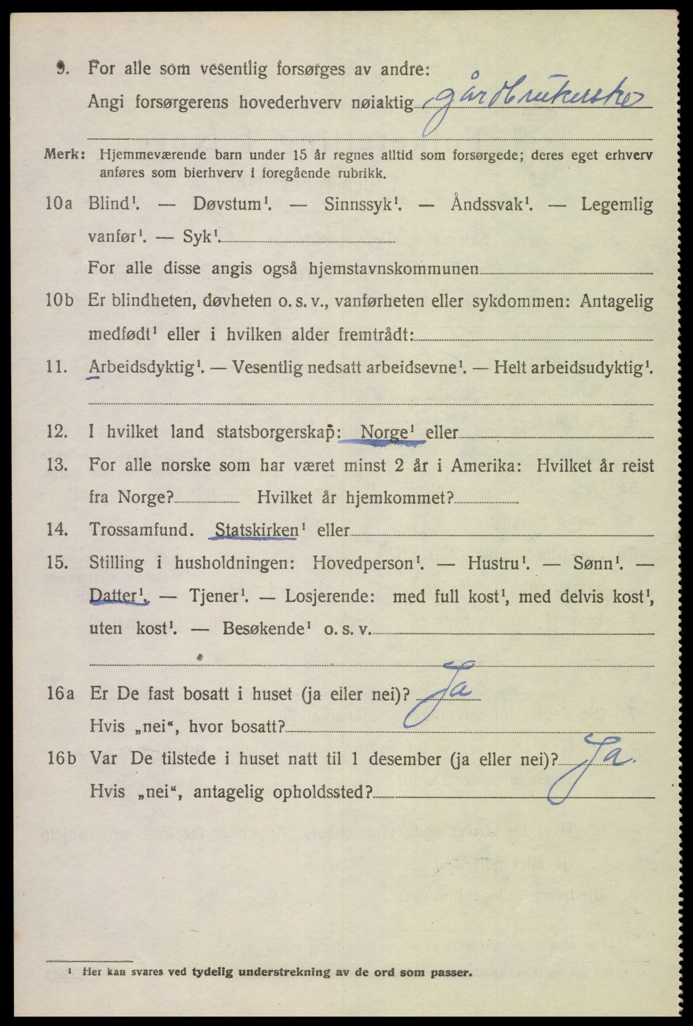 SAK, 1920 census for Spind, 1920, p. 2182