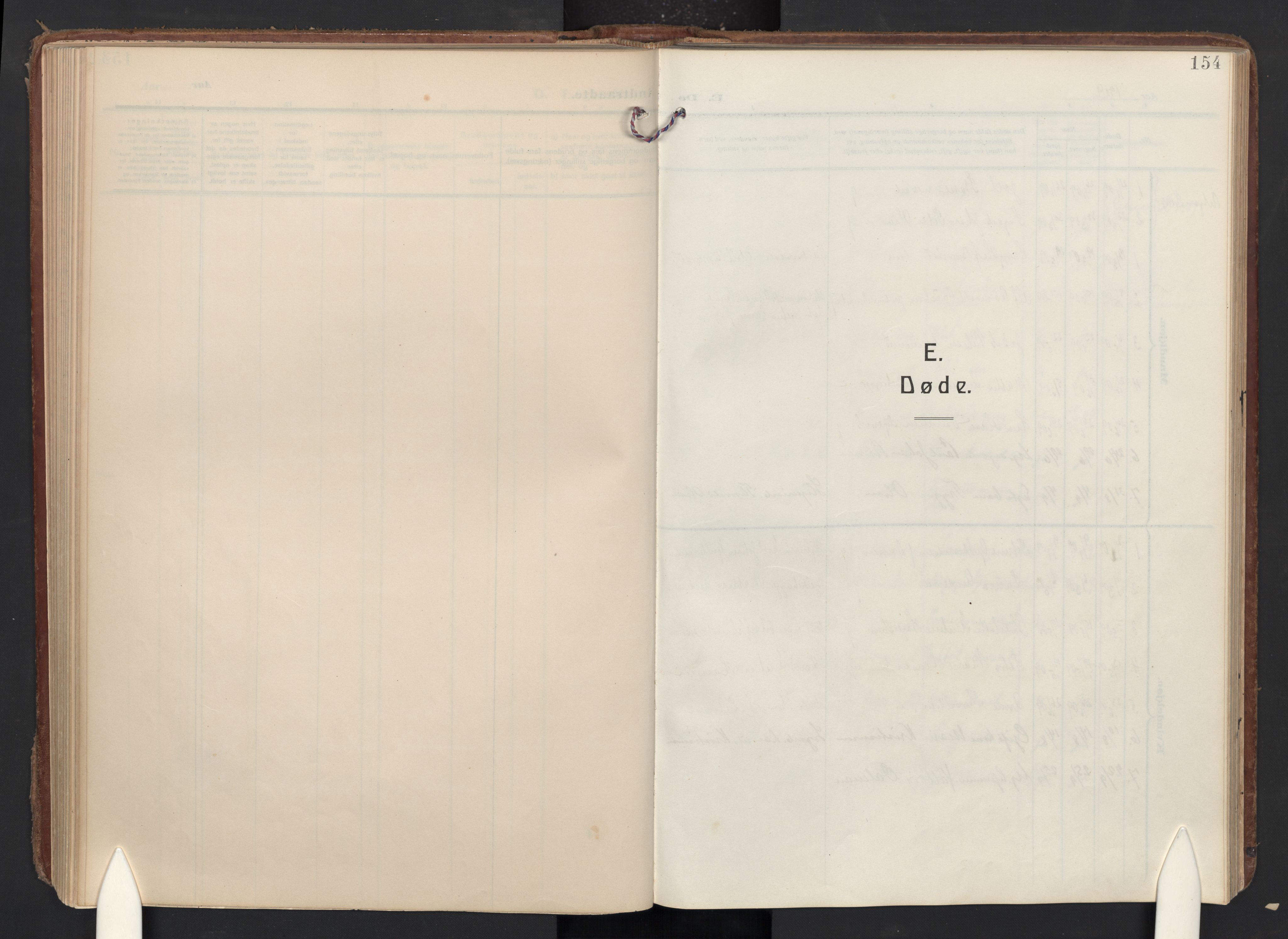 Halden prestekontor Kirkebøker, SAO/A-10909/F/Fc/L0002: Parish register (official) no. III 2, 1909-1945, p. 154