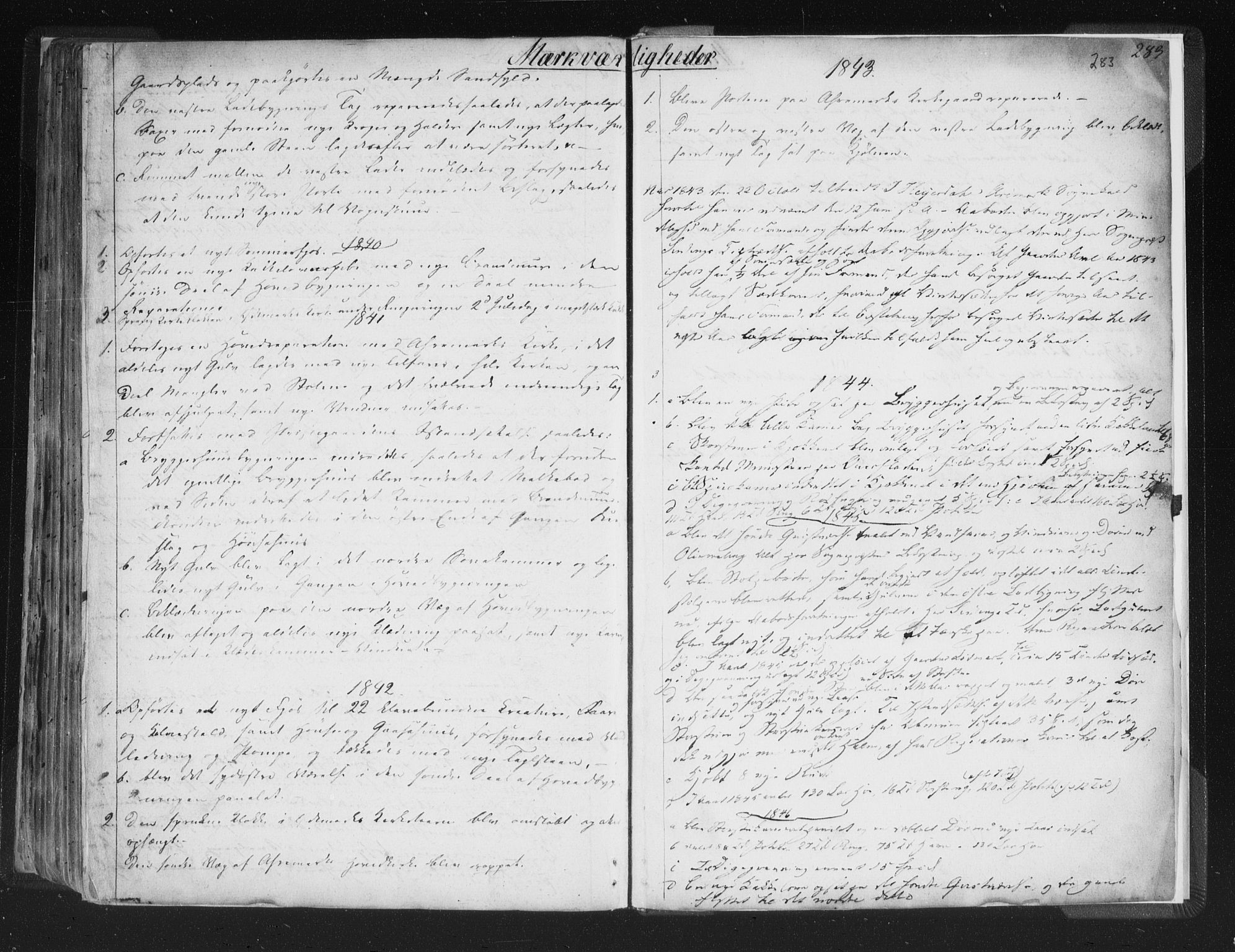 Aremark prestekontor Kirkebøker, SAO/A-10899/F/Fc/L0002: Parish register (official) no. III 2, 1834-1849, p. 283