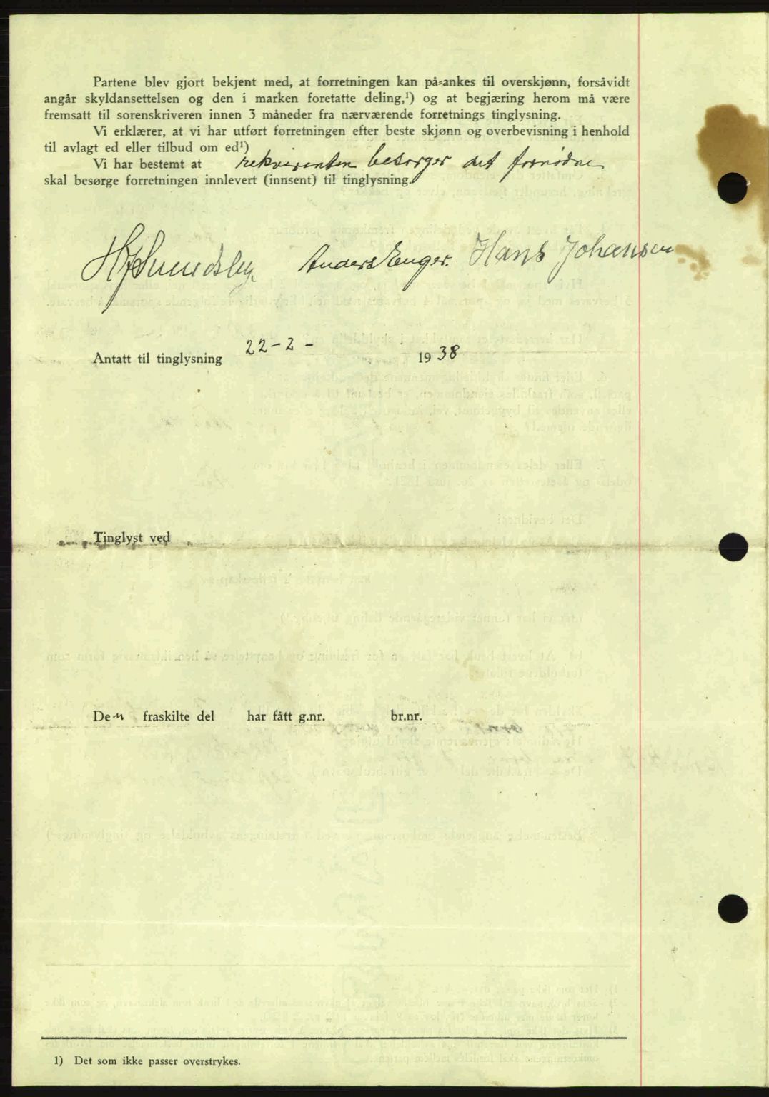 Idd og Marker sorenskriveri, AV/SAO-A-10283/G/Gb/Gbb/L0002: Mortgage book no. A2, 1937-1938, Diary no: : 175/1938