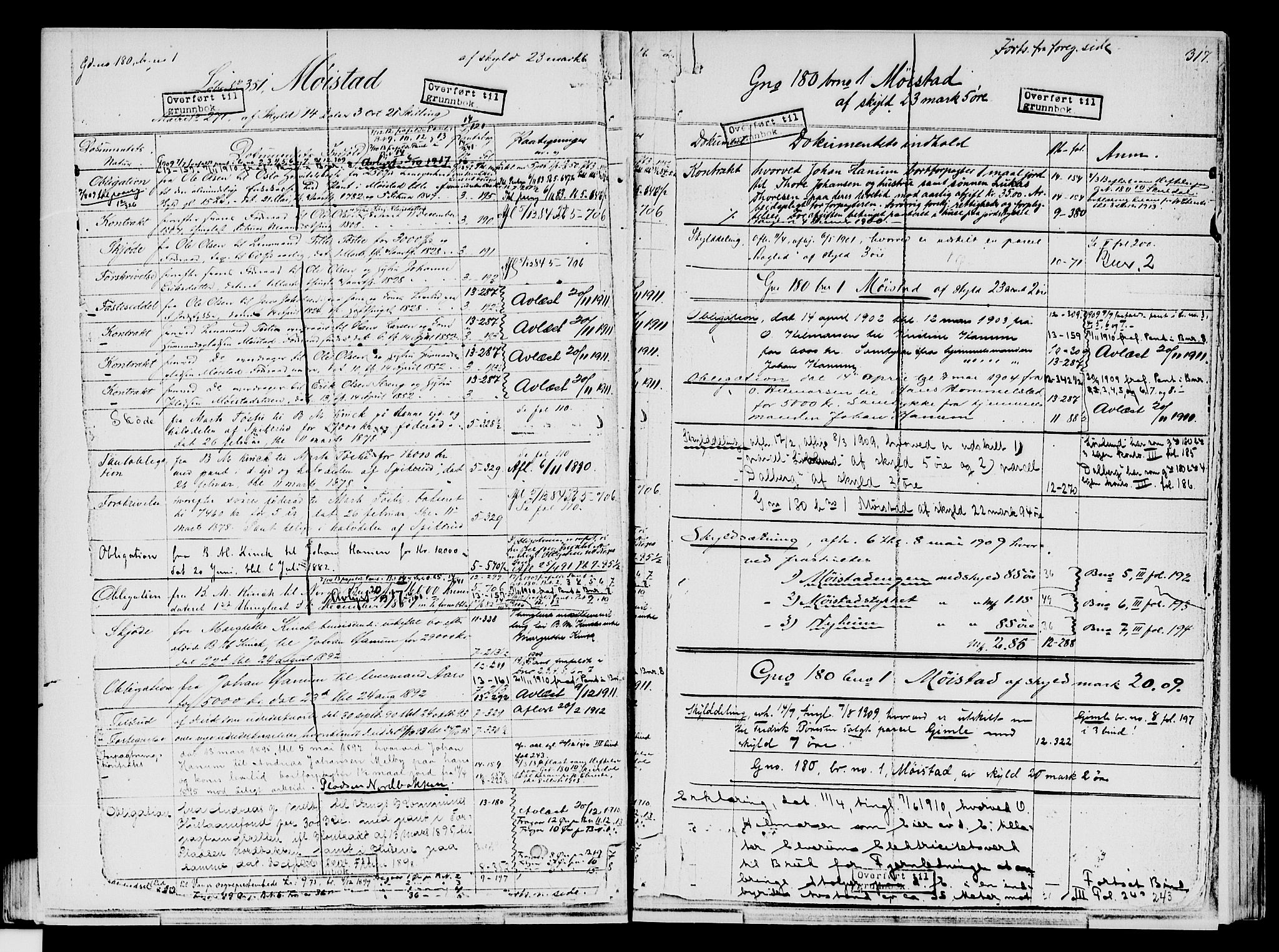 Nord-Hedmark sorenskriveri, SAH/TING-012/H/Ha/Had/Hade/L0001B: Mortgage register no. 4.1b, 1871-1940, p. 317