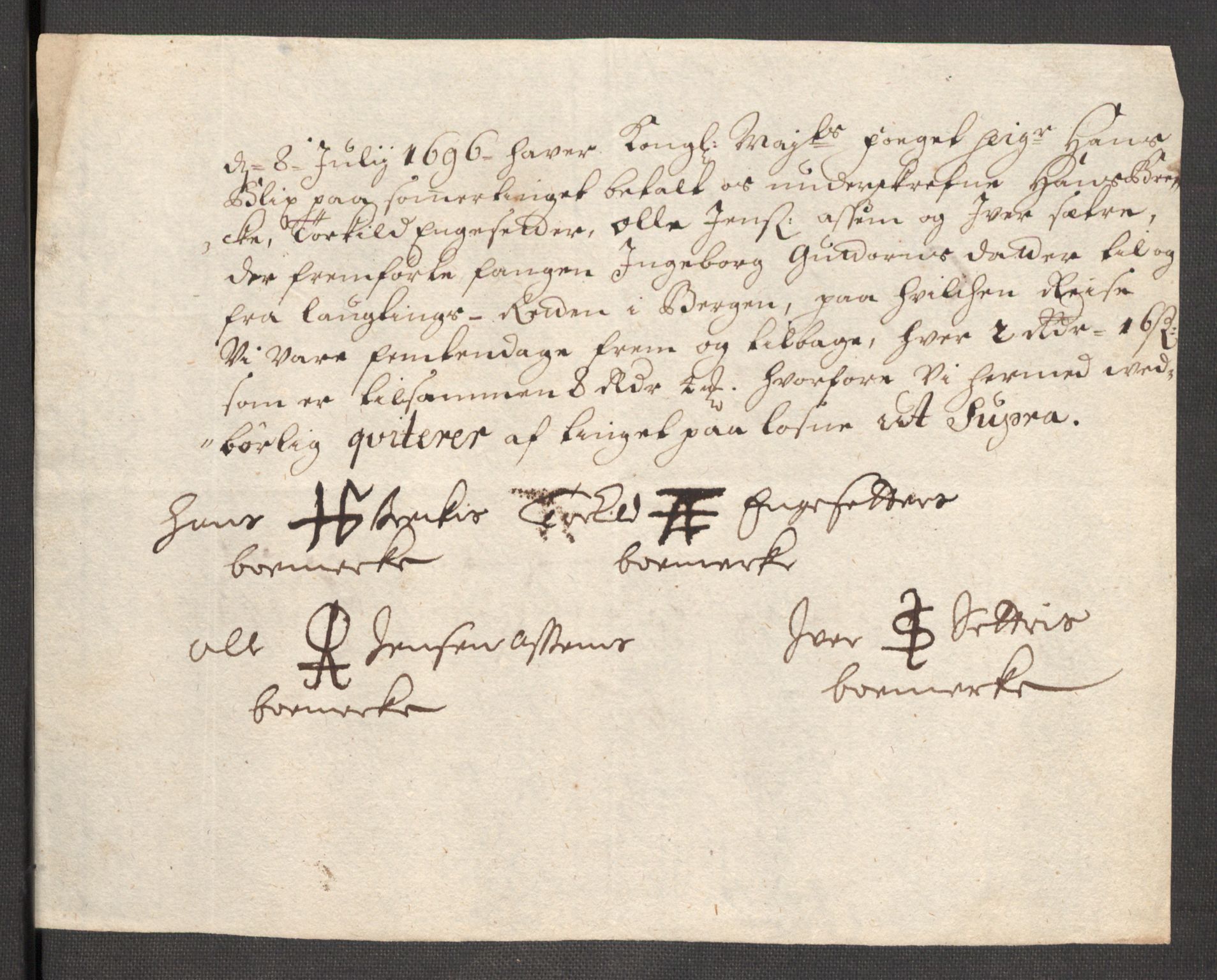 Rentekammeret inntil 1814, Reviderte regnskaper, Fogderegnskap, AV/RA-EA-4092/R52/L3309: Fogderegnskap Sogn, 1696-1697, p. 228