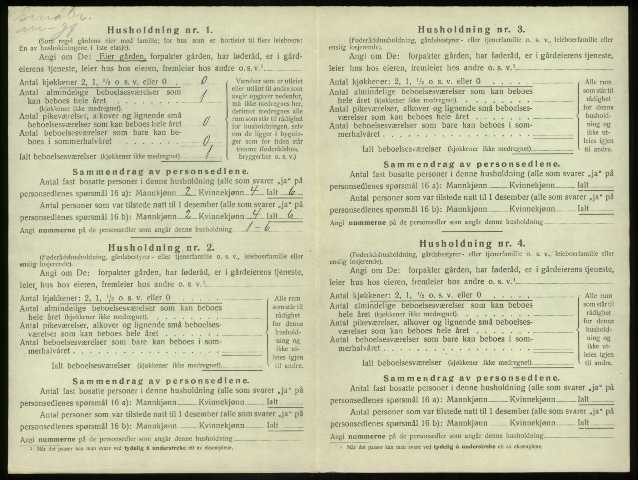 SAB, 1920 census for Kinn, 1920, p. 1347