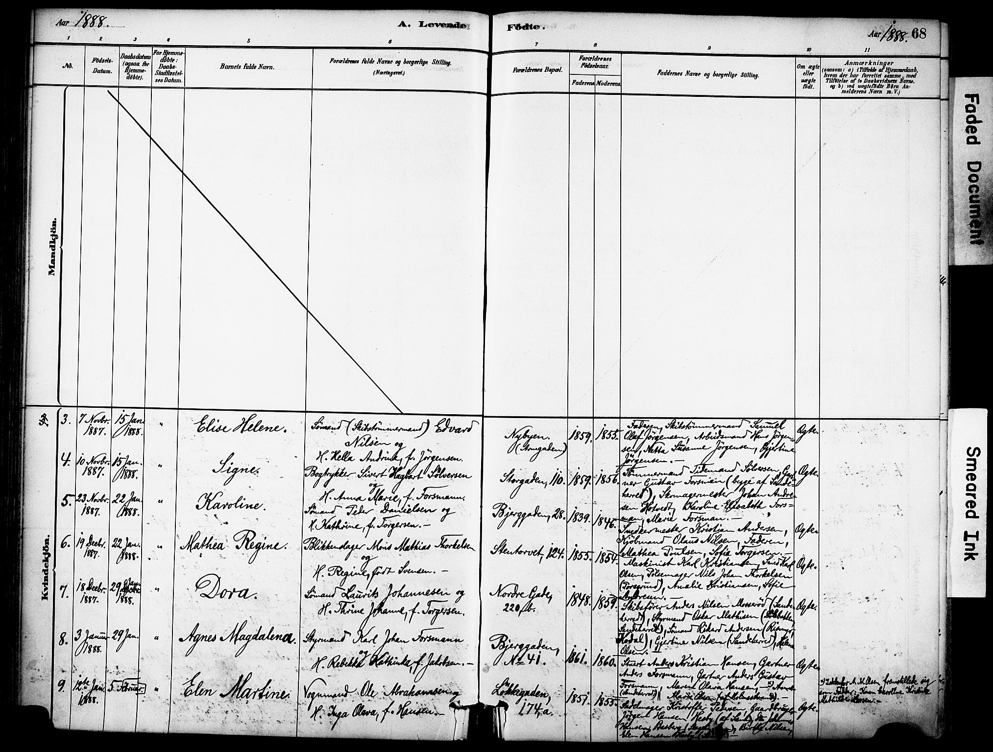 Sandefjord kirkebøker, SAKO/A-315/F/Fa/L0002: Parish register (official) no. 2, 1880-1894, p. 68