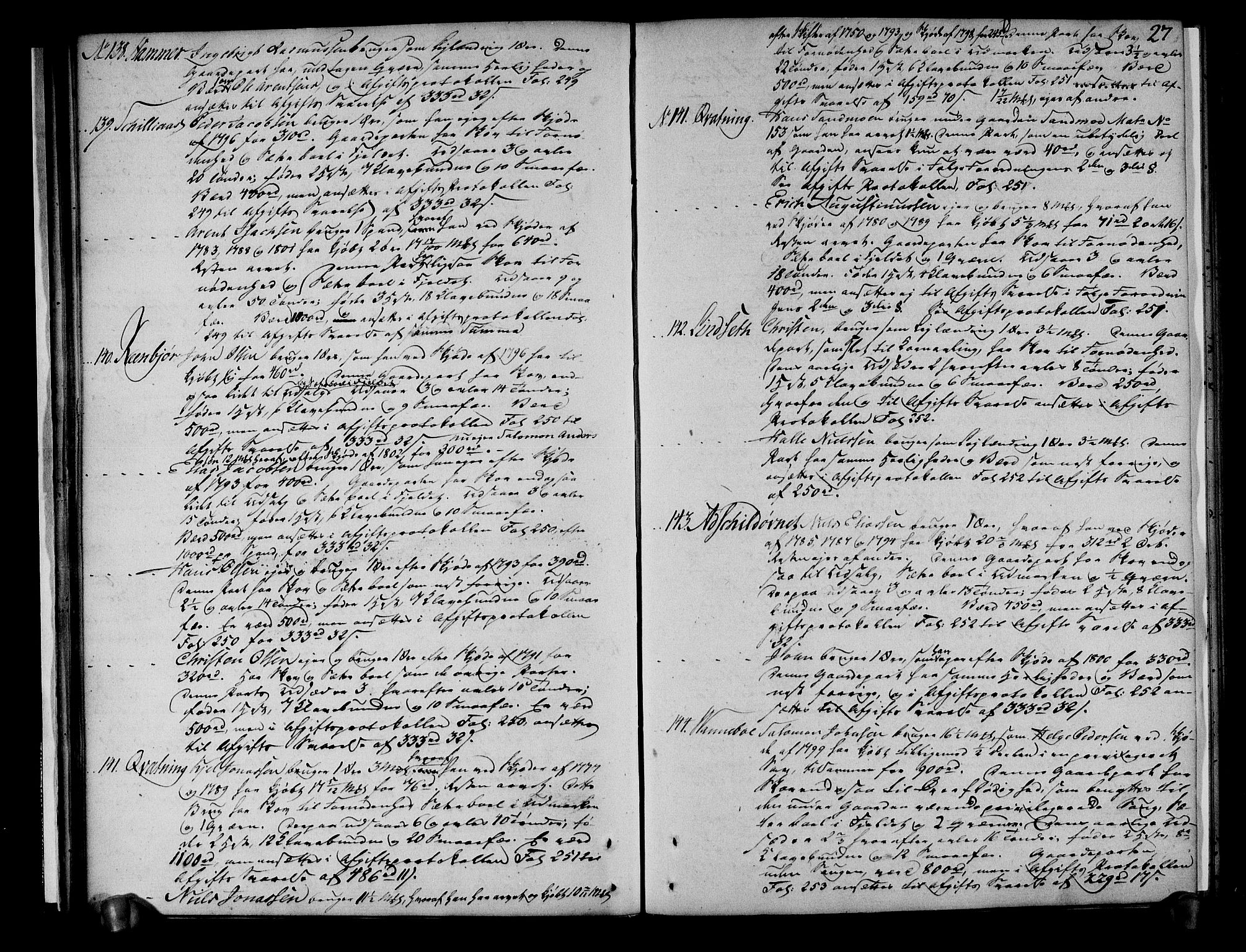 Rentekammeret inntil 1814, Realistisk ordnet avdeling, RA/EA-4070/N/Ne/Nea/L0153: Namdalen fogderi. Deliberasjonsprotokoll, 1803, p. 28