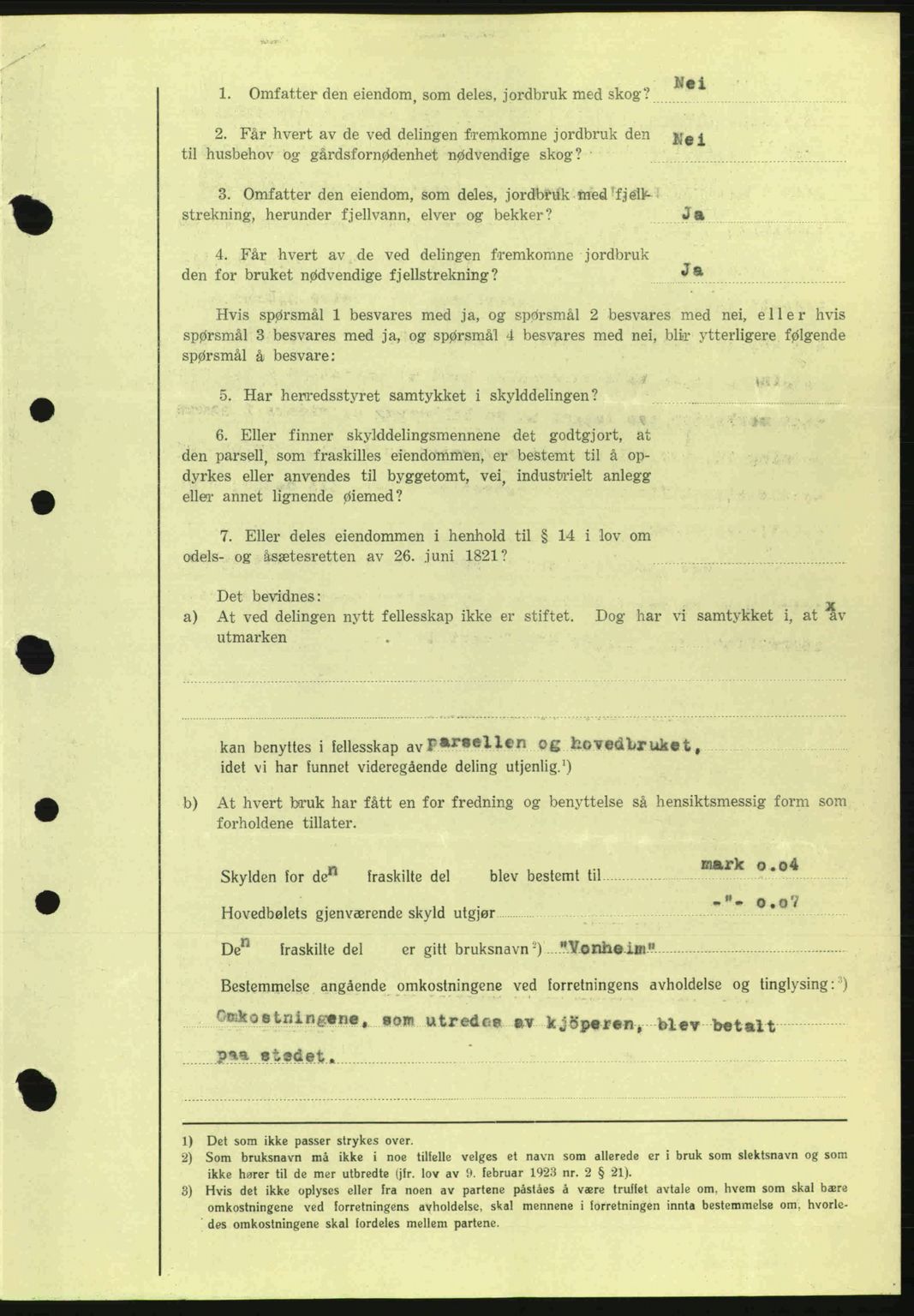 Nordfjord sorenskriveri, AV/SAB-A-2801/02/02b/02bj/L0006: Mortgage book no. A6, 1940-1941, Diary no: : 202/1941