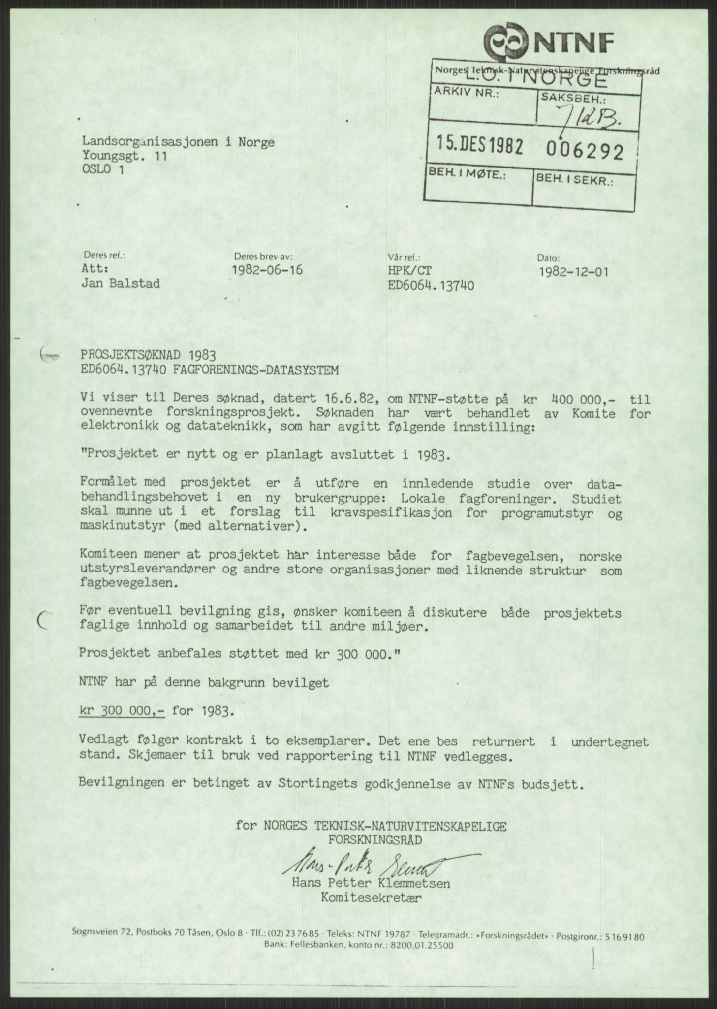 Nygaard, Kristen, RA/PA-1398/F/Fi/L0006: Fagbevegelse, demokrati, Jern- og Metallprosjektet, 1970-2002, p. 877