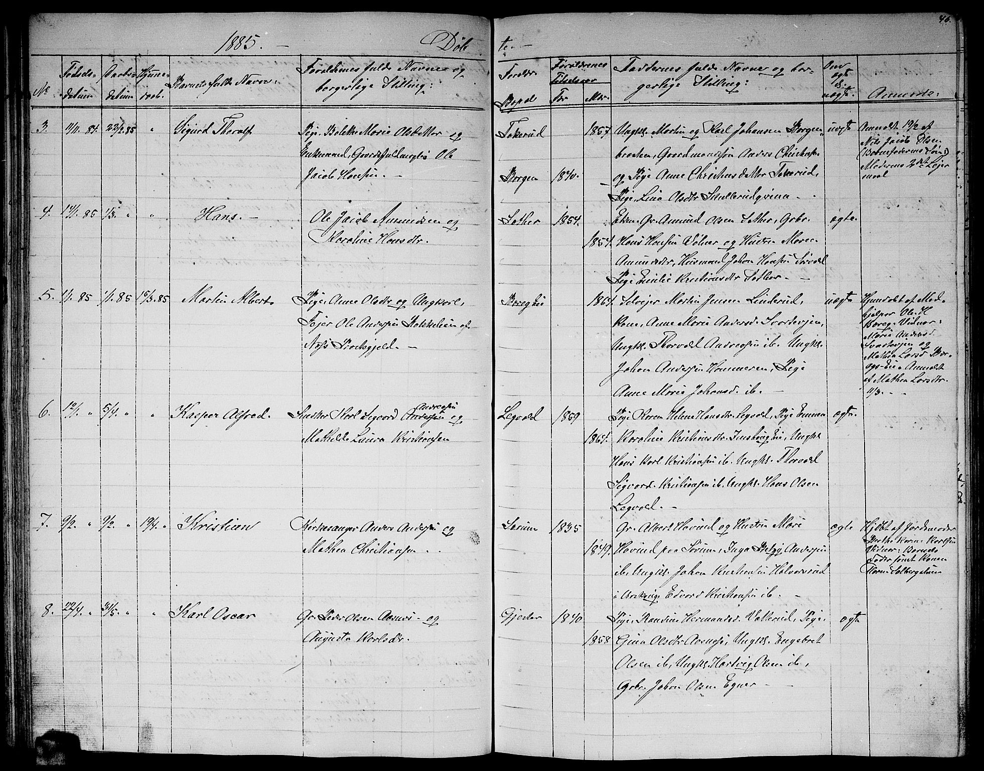 Sørum prestekontor Kirkebøker, AV/SAO-A-10303/G/Ga/L0004: Parish register (copy) no. I 4, 1864-1885, p. 46