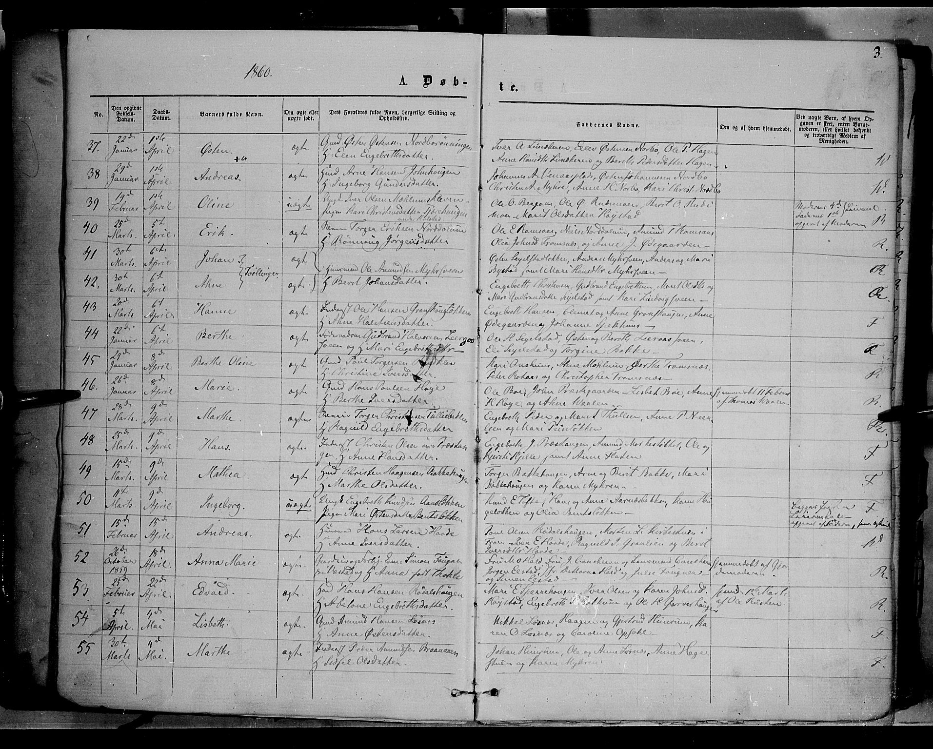 Ringebu prestekontor, AV/SAH-PREST-082/H/Ha/Haa/L0007: Parish register (official) no. 7, 1860-1877, p. 3