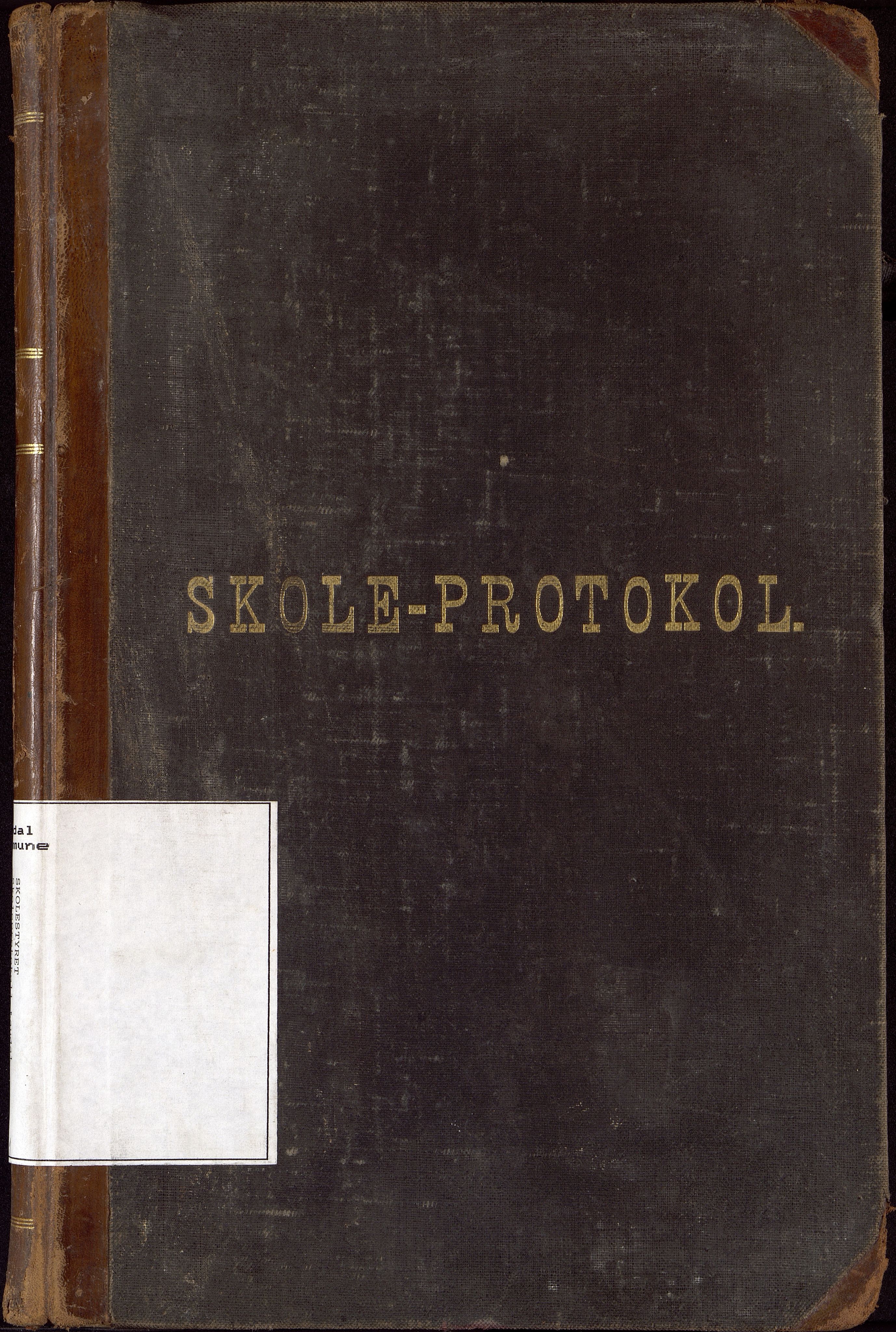 Laudal kommune - Laudal Skole, ARKSOR/1021LA553/H/L0001: Protokoll, 1895-1918