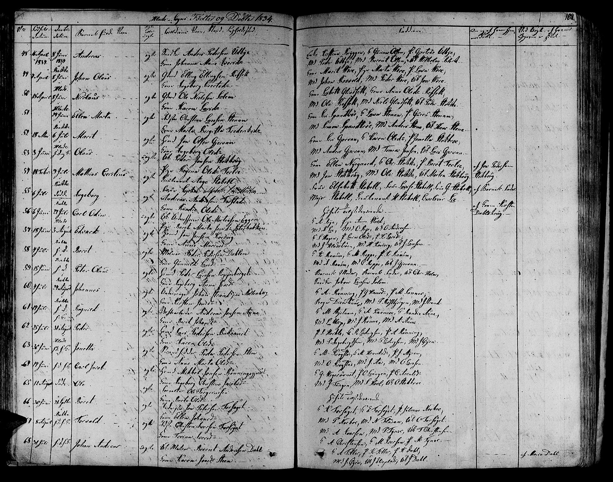 Ministerialprotokoller, klokkerbøker og fødselsregistre - Sør-Trøndelag, SAT/A-1456/606/L0286: Parish register (official) no. 606A04 /1, 1823-1840, p. 109
