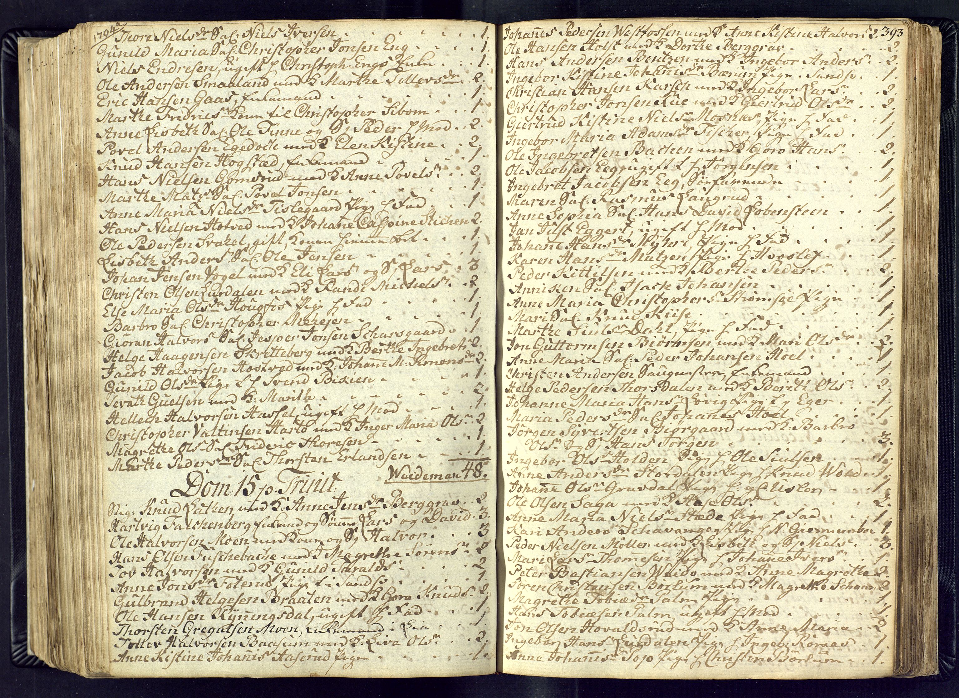 Kongsberg kirkebøker, AV/SAKO-A-22/M/Ma/L0011: Communicants register no. 11, 1788-1795, p. 393