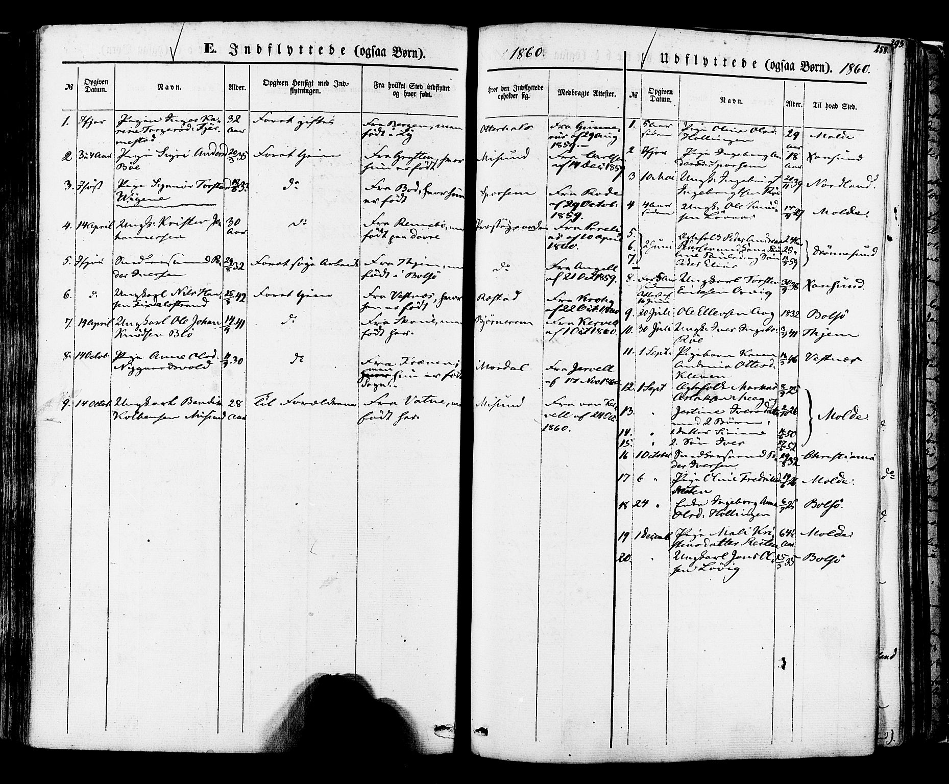 Ministerialprotokoller, klokkerbøker og fødselsregistre - Møre og Romsdal, SAT/A-1454/560/L0719: Parish register (official) no. 560A03, 1845-1872, p. 288