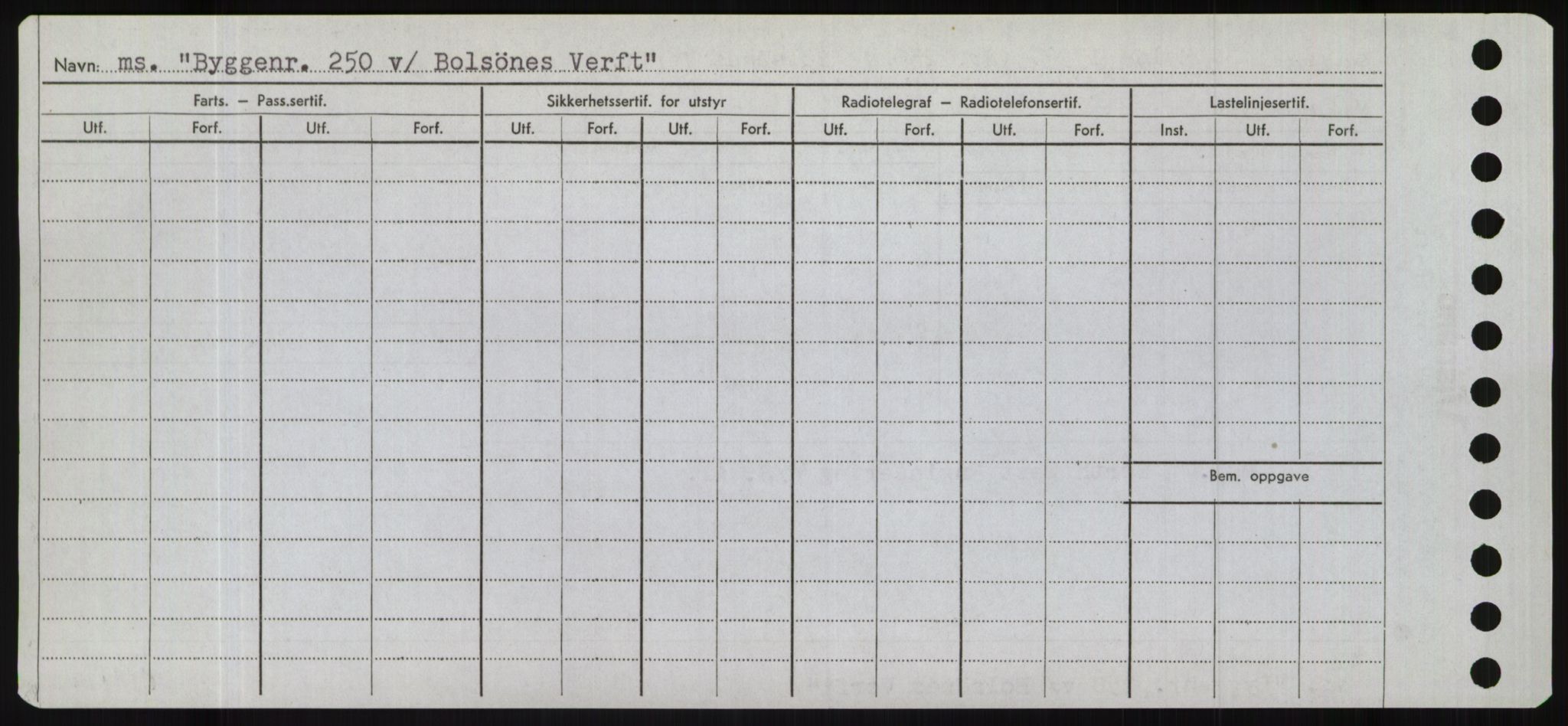 Sjøfartsdirektoratet med forløpere, Skipsmålingen, RA/S-1627/H/Hd/L0006: Fartøy, Byg-Båt, p. 78