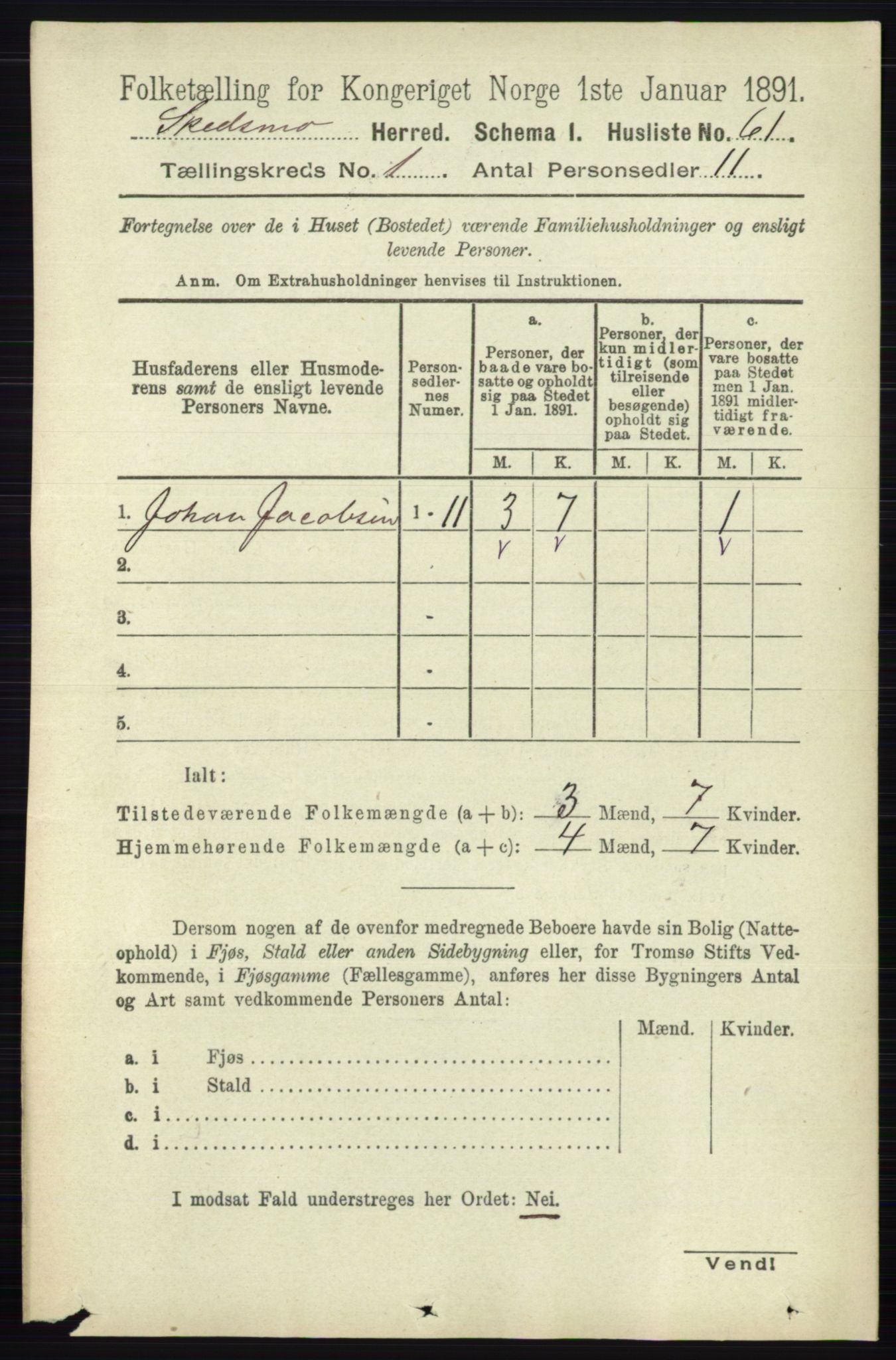 RA, 1891 census for 0231 Skedsmo, 1891, p. 90