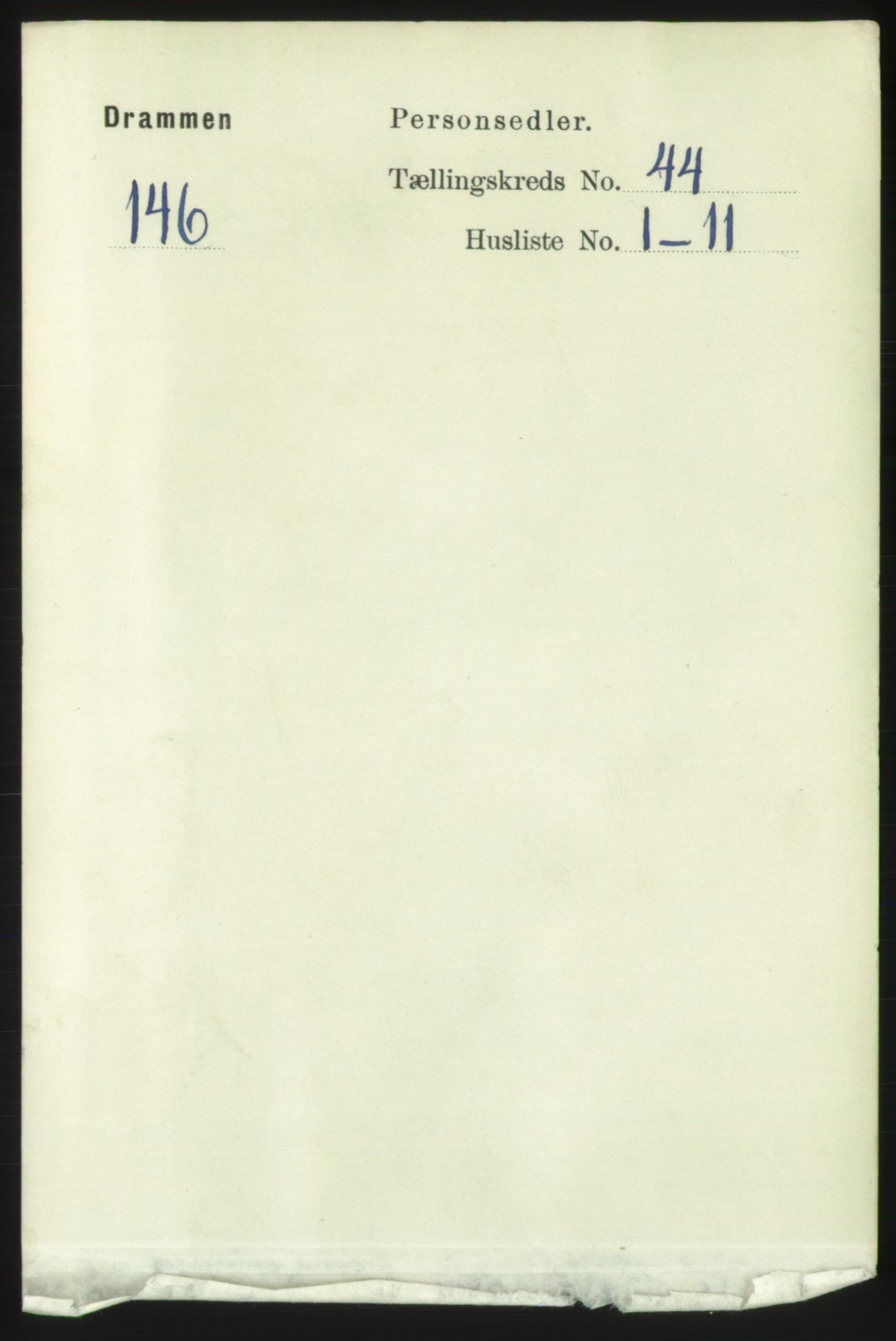 RA, 1891 census for 0602 Drammen, 1891, p. 25395