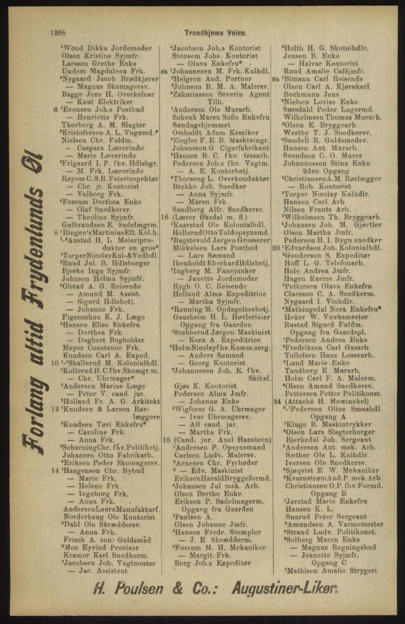 Kristiania/Oslo adressebok, PUBL/-, 1904, p. 1268