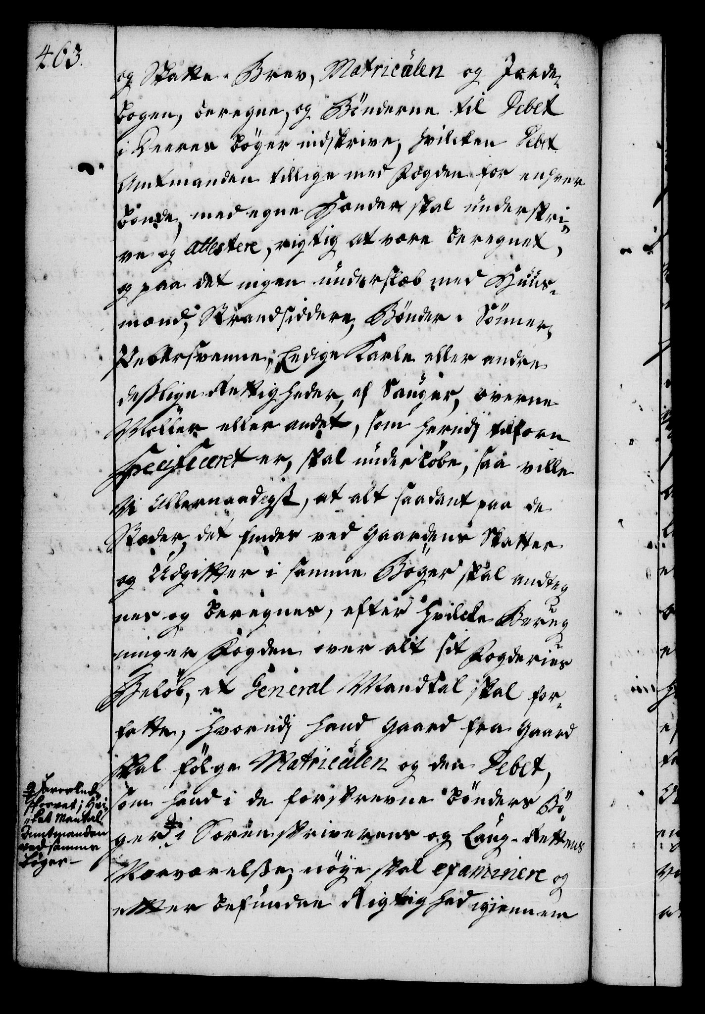 Rentekammeret, Kammerkanselliet, RA/EA-3111/G/Gg/Gga/L0004: Norsk ekspedisjonsprotokoll med register (merket RK 53.4), 1734-1741, p. 463