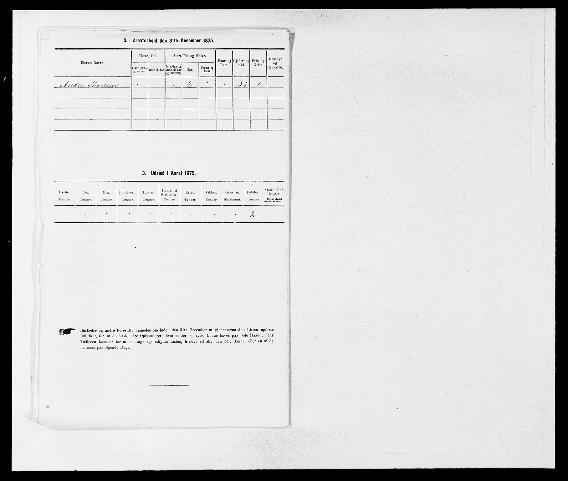 SAB, 1875 census for 1424P Årdal, 1875, p. 306