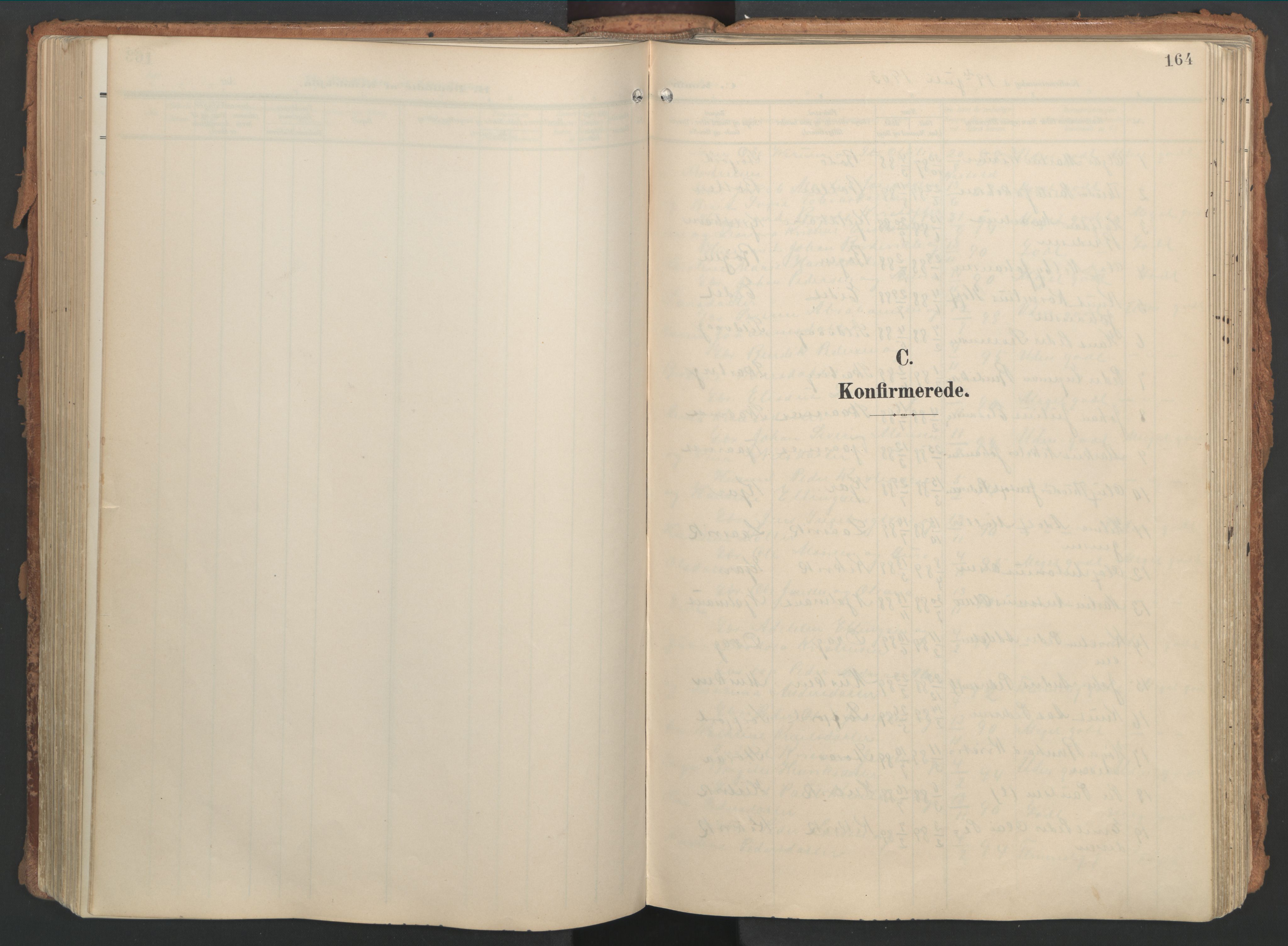 Ministerialprotokoller, klokkerbøker og fødselsregistre - Nordland, SAT/A-1459/861/L0871: Parish register (official) no. 861A06, 1903-1916, p. 164