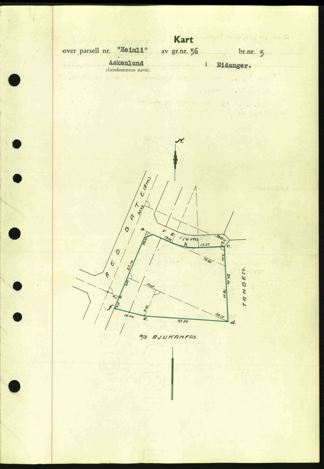 Bamble sorenskriveri, AV/SAKO-A-214/G/Ga/Gag/L0002: Mortgage book no. A-2, 1937-1938, Diary no: : 1030/1937