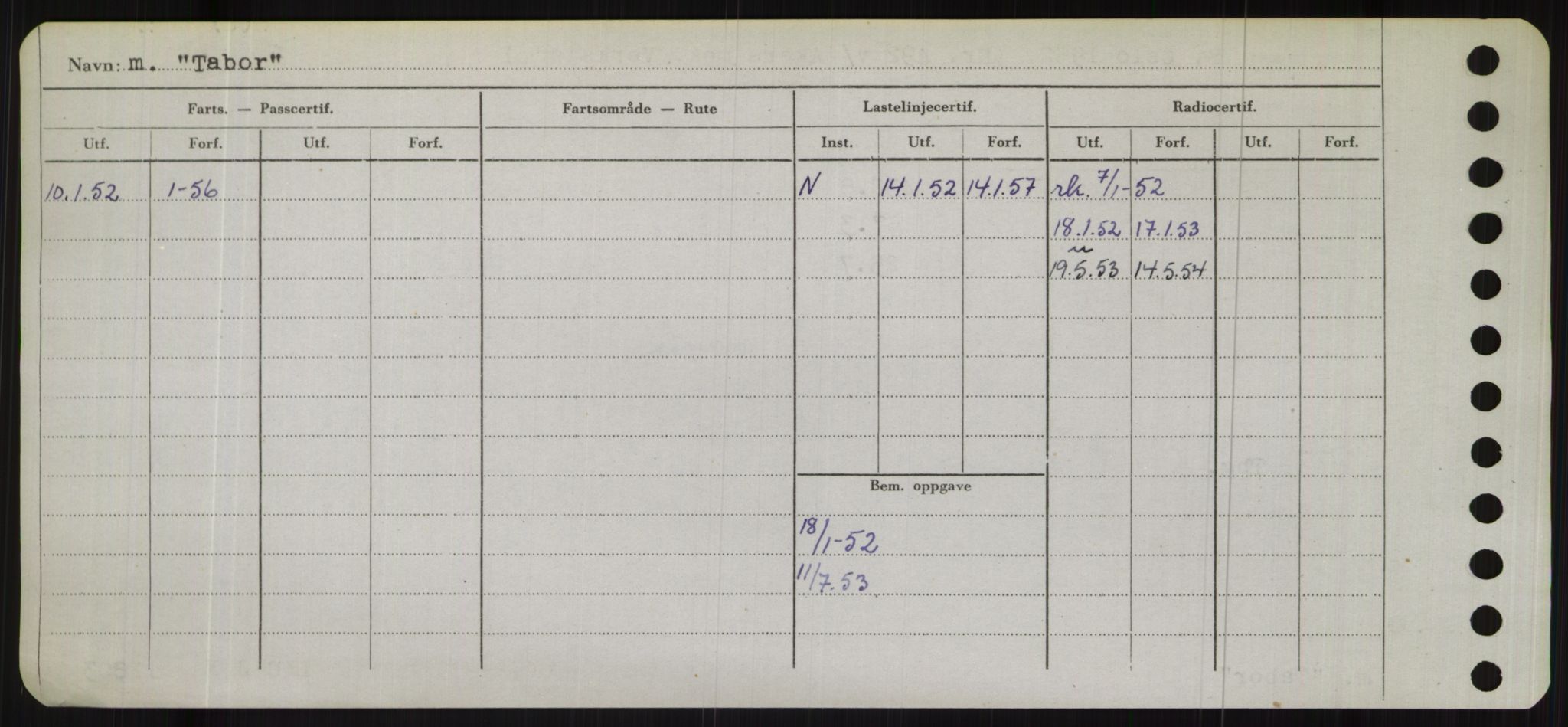 Sjøfartsdirektoratet med forløpere, Skipsmålingen, RA/S-1627/H/Hb/L0005: Fartøy, T-Å, p. 2