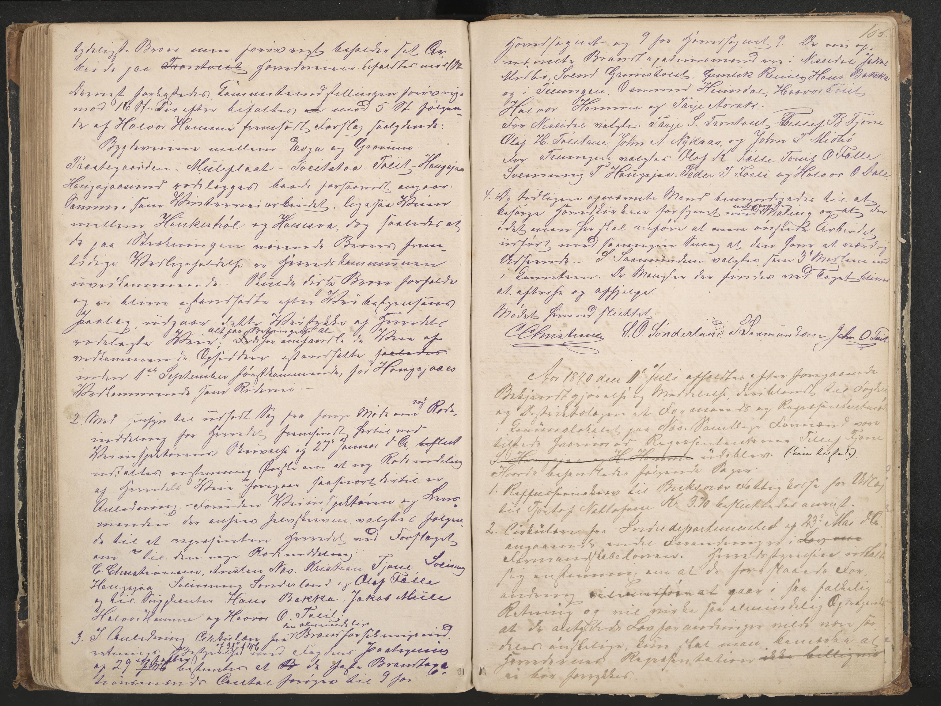 Nissedal formannskap og sentraladministrasjon, IKAK/0830021-1/A/L0002: Møtebok, 1870-1892, p. 165